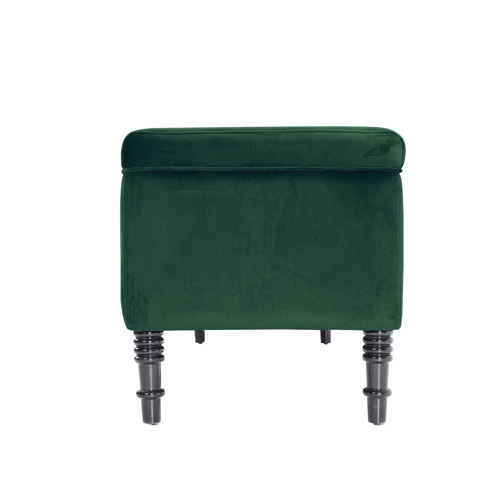 Green - Kabinet UK - Velvet Ottoman & Entryway Bench - 5