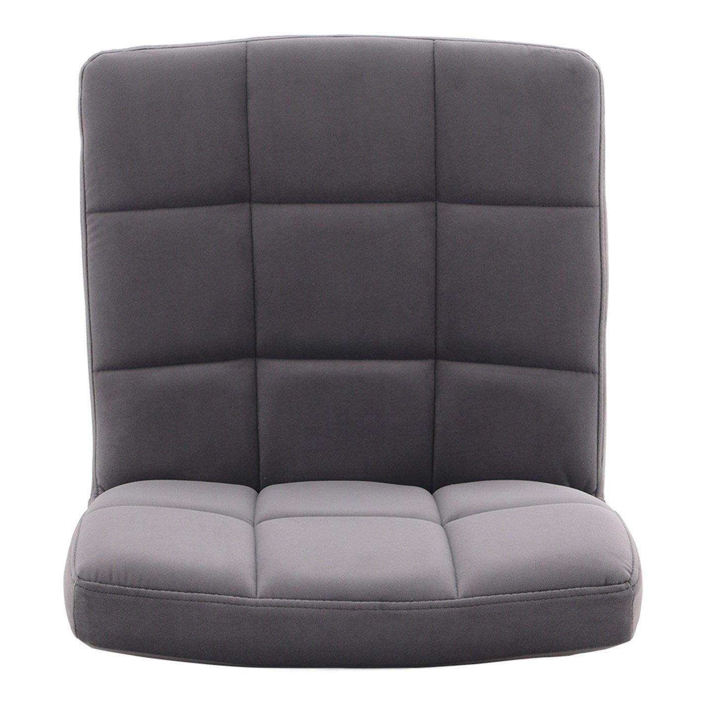 Dark Grey - Kabinet UK - 2Pcs Velvet Upholstery Bar Stools - 5