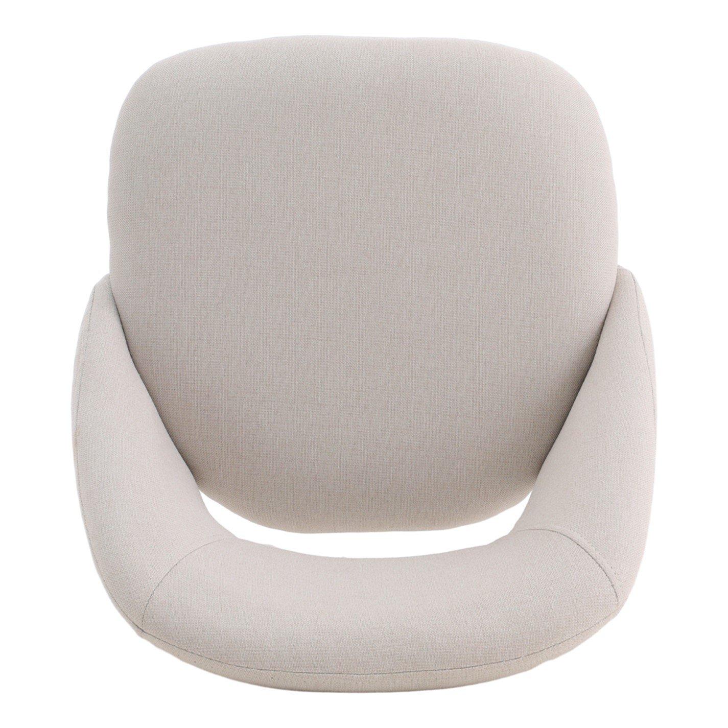 White Black - Kabinet UK - Linen Counter Swivel Height Breakfast Bar Stools - 5