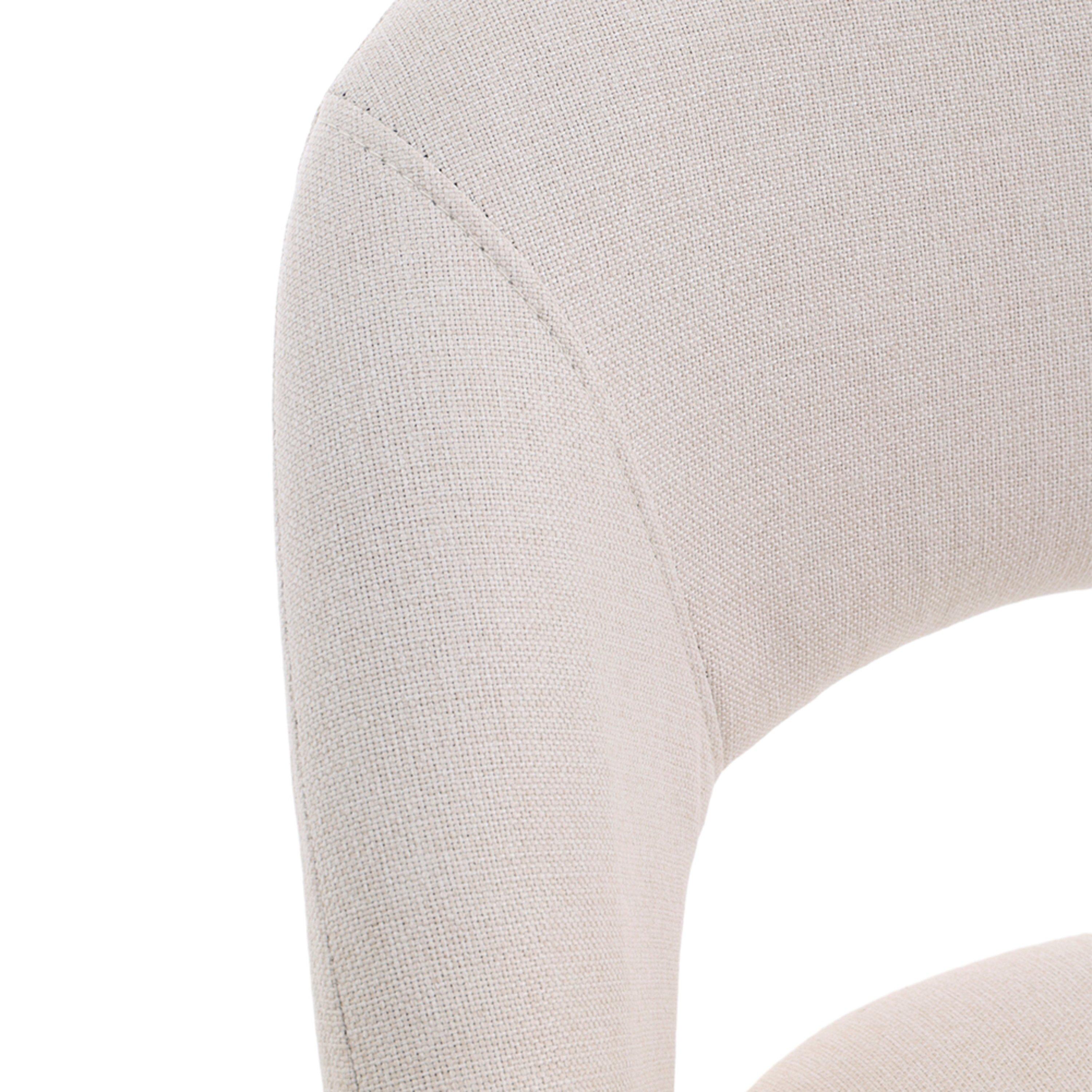 White Black - Kabinet UK - Linen Counter Swivel Height Breakfast Bar Stools - 8