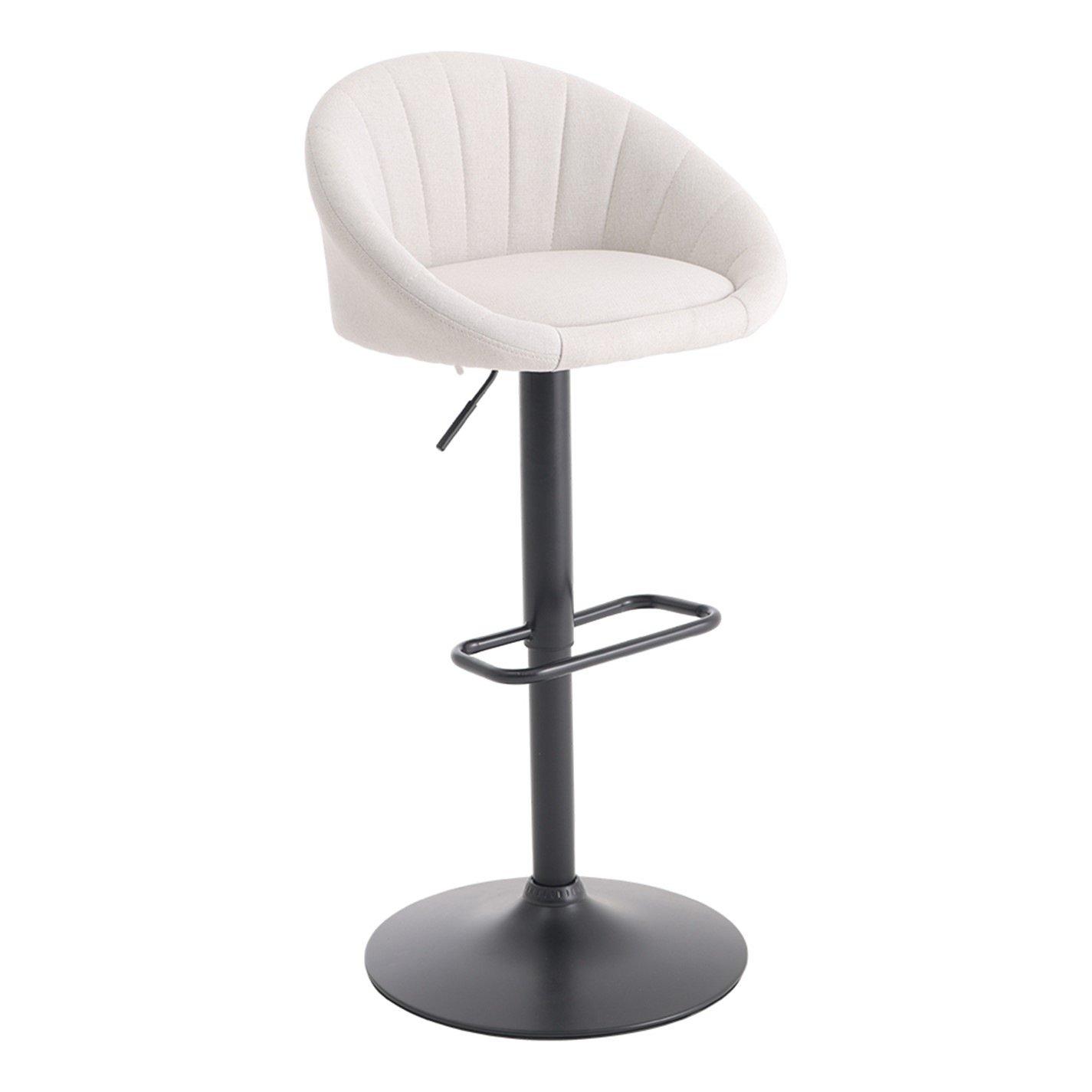 Kabinet Uk  2 Set Chic Swivel Breakfast Bar Stools - White Black