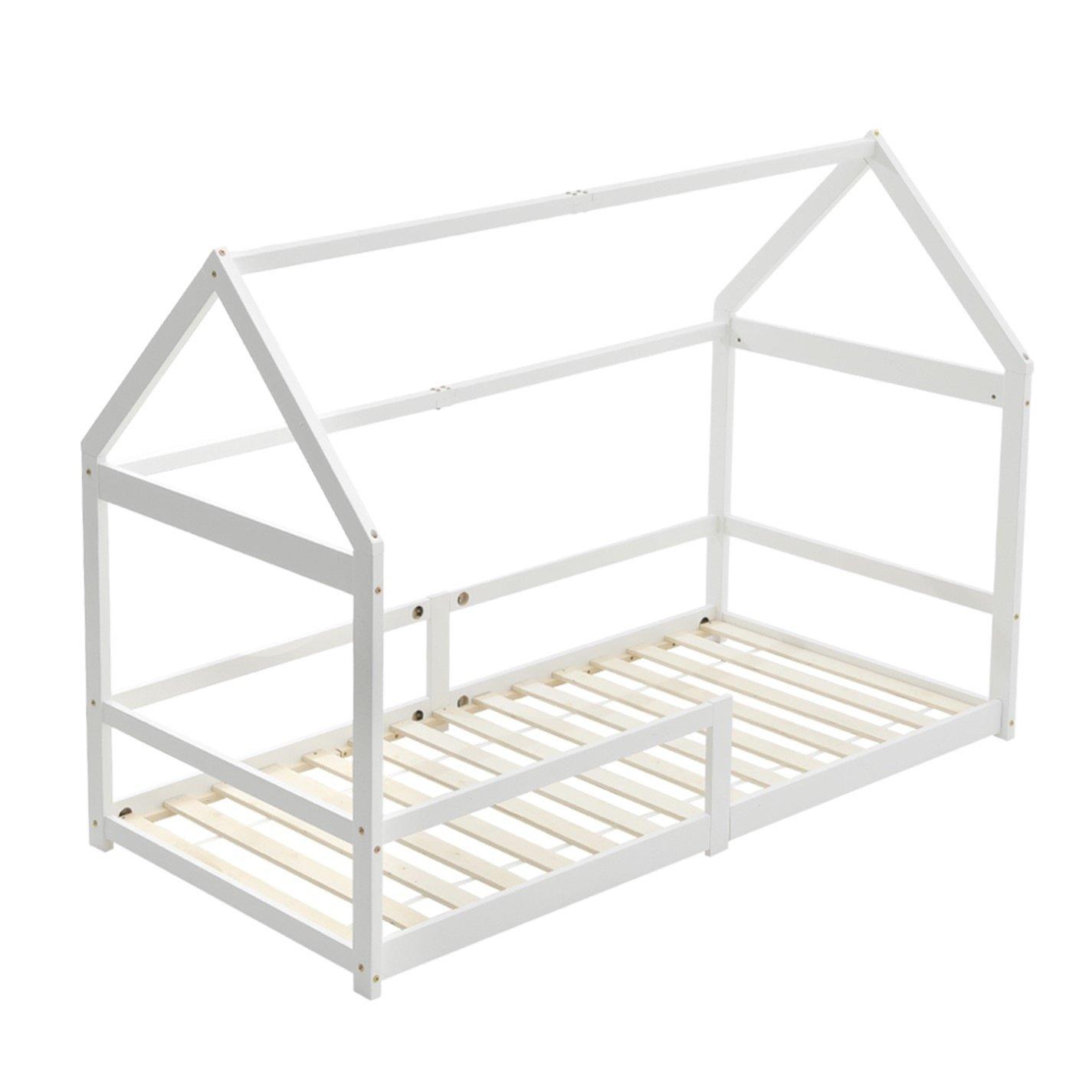 White - Kabinet UK - Kids Pine Wood House Bed - 4