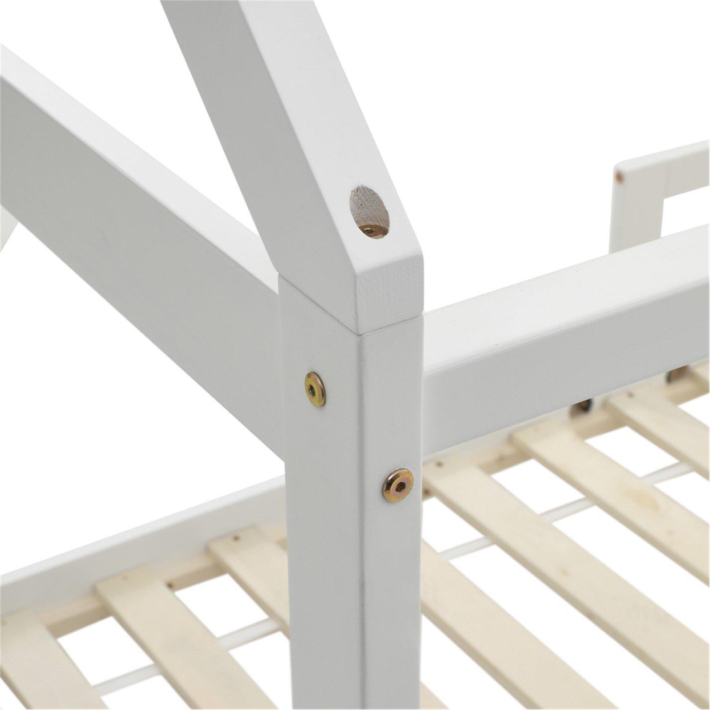 White - Kabinet UK - Kids Pine Wood House Bed - 7