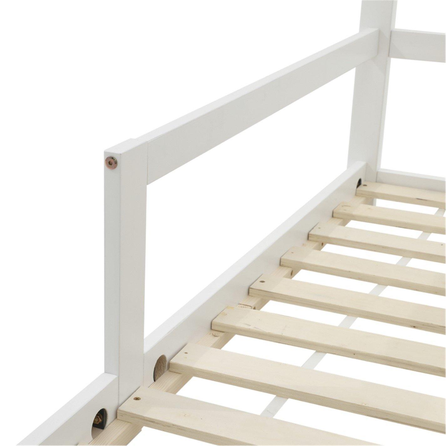 White - Kabinet UK - Kids Pine Wood House Bed - 9