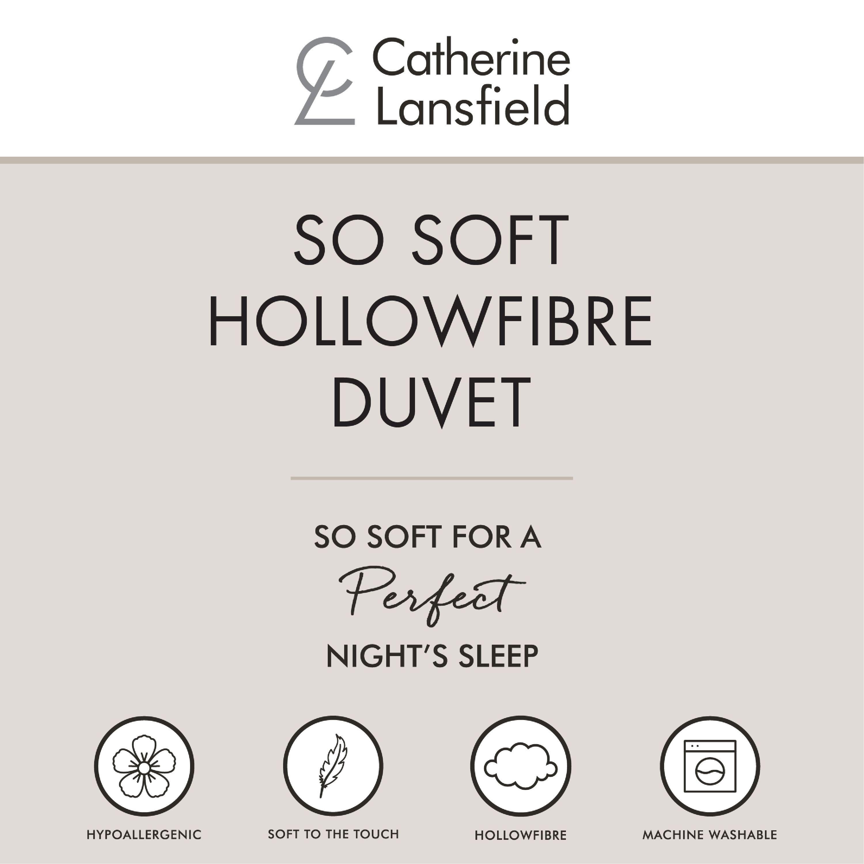 White - Catherine Lansfield - So Soft Hollowfibre 10.5 Tog Duvet - 4
