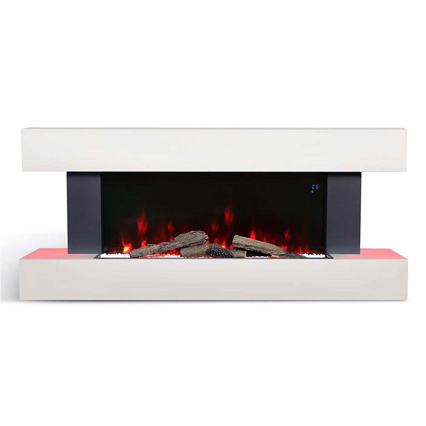White - Kabinet UK - Contemporary Wall Mntd/Freestand Fireplace Mantel - 4