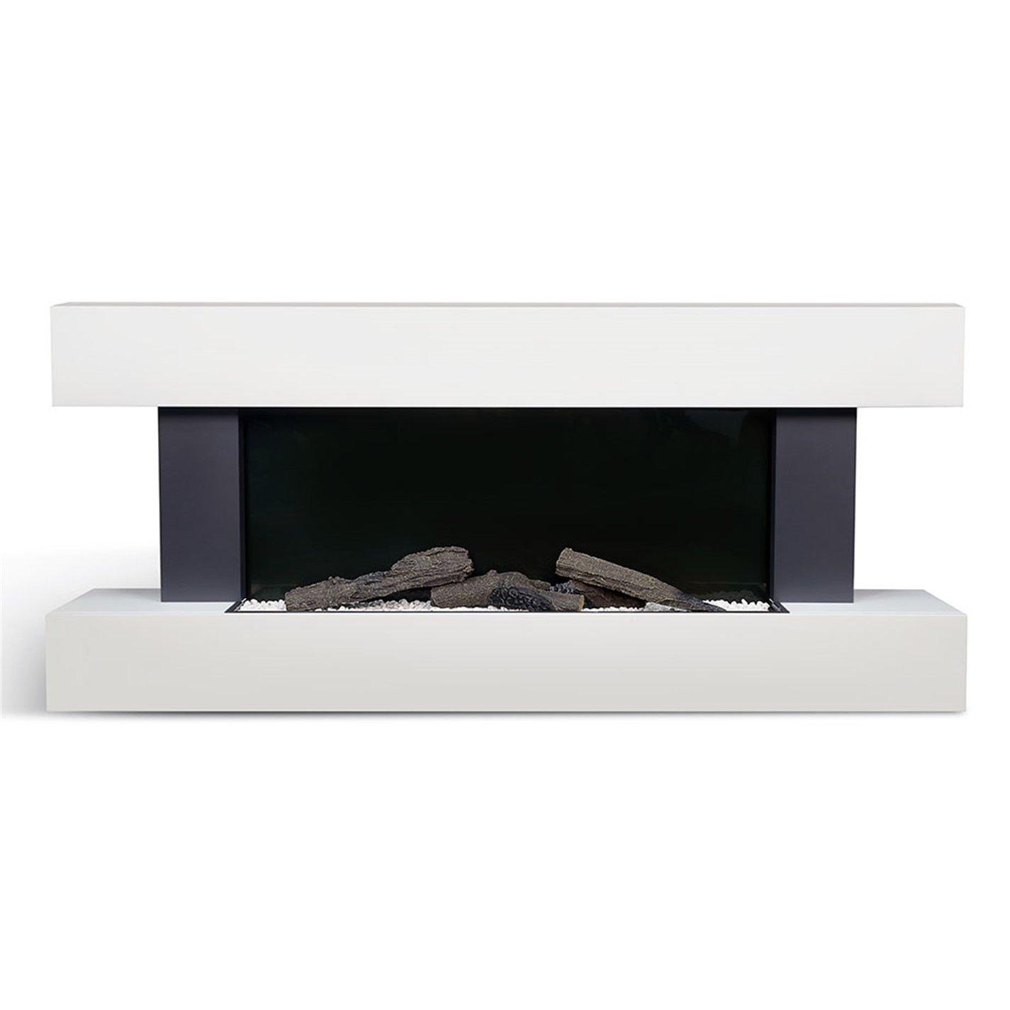 White - Kabinet UK - Contemporary Wall Mntd/Freestand Fireplace Mantel - 5