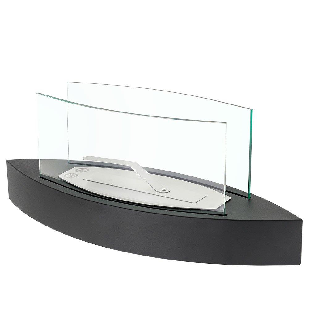 Black - Kabinet UK - Stainless Steel Tabletop Ethanol Fireplace - 3