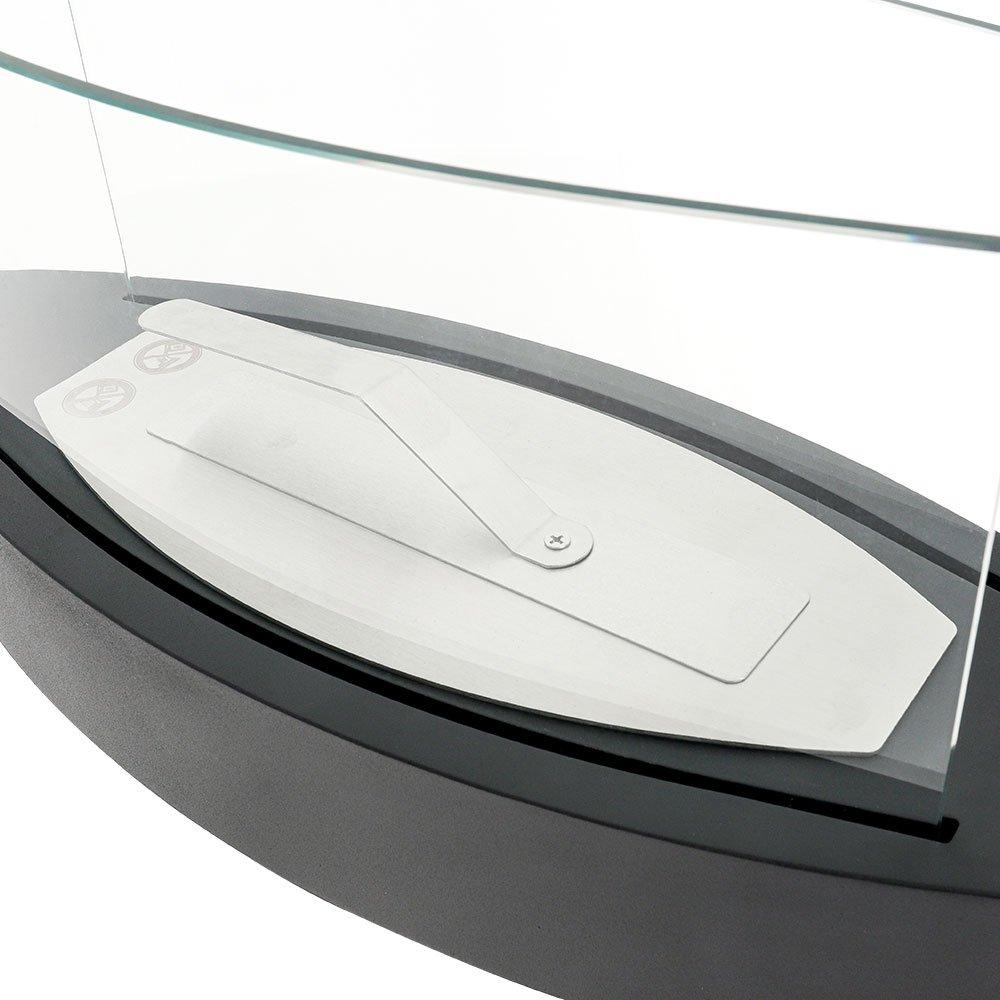 Black - Kabinet UK - Stainless Steel Tabletop Ethanol Fireplace - 4