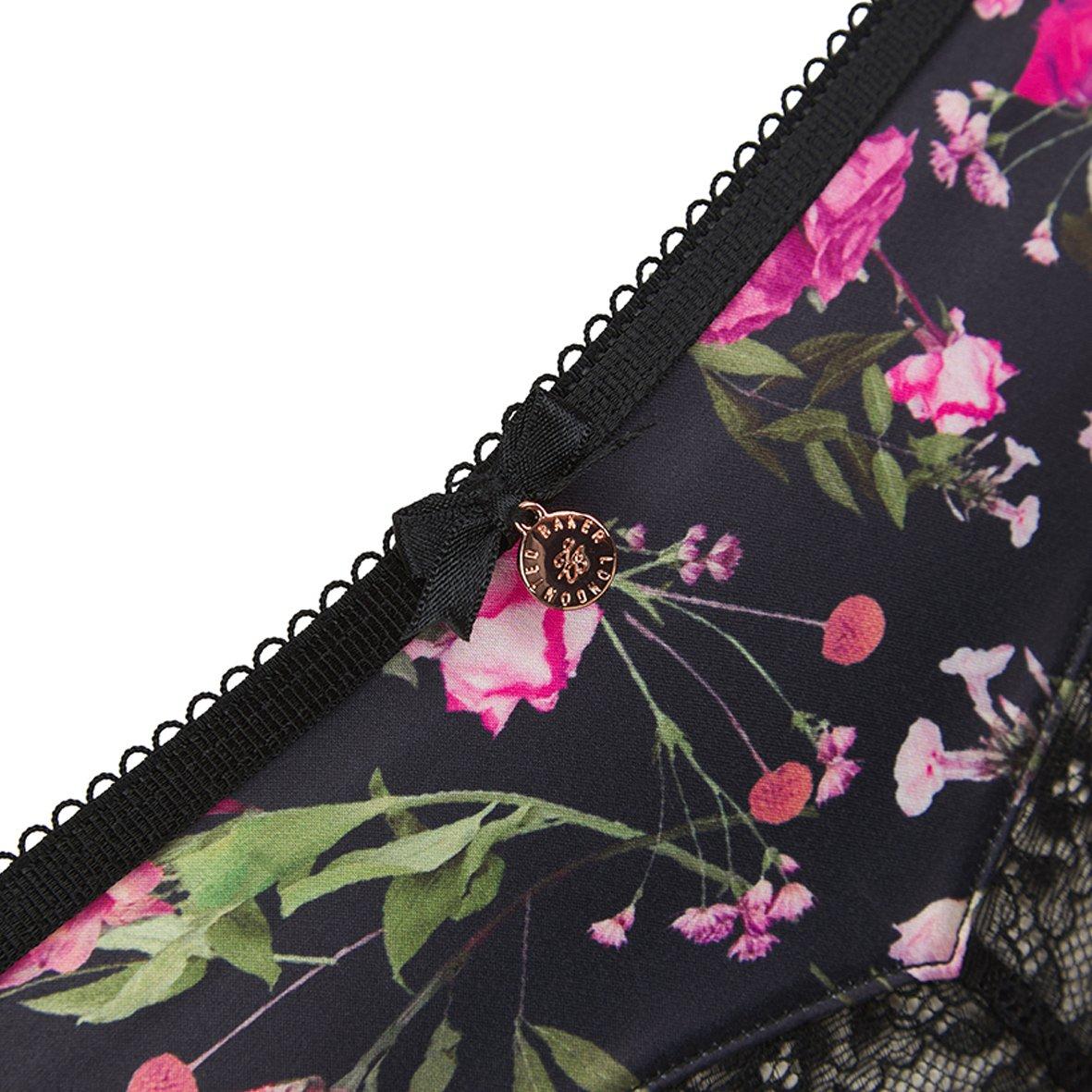 Black Floral - Ted Baker - Women's Brazilian Briefs - 2