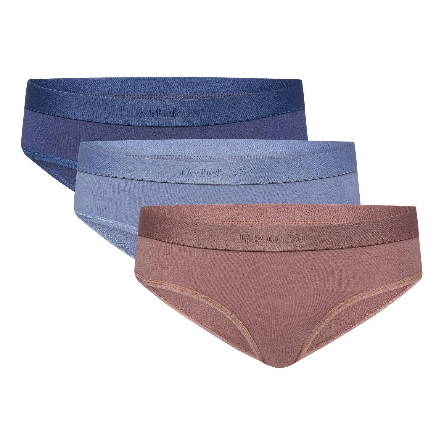 Blu/Cocoa - Reebok - Reebok Womens 3 pack Briefs Dona - 1