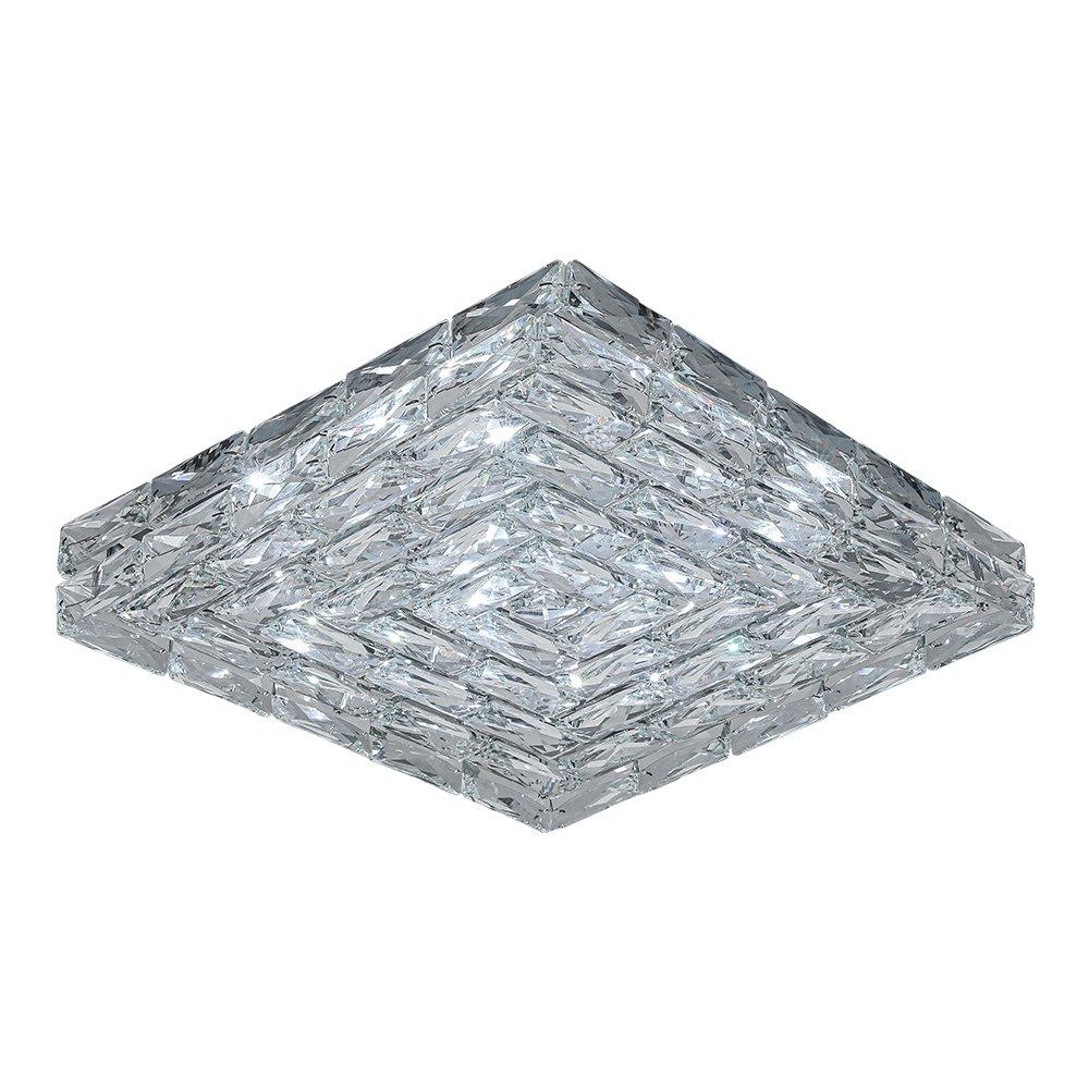 White - Kabinet UK - Modern Square Crystal LED Ceiling Light - 4
