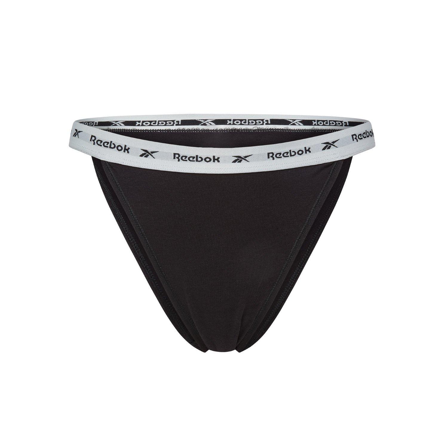 Blk/Wht/Gry - Reebok - Reebok Womens 3 pack Tanga Briefs Kathy - 4