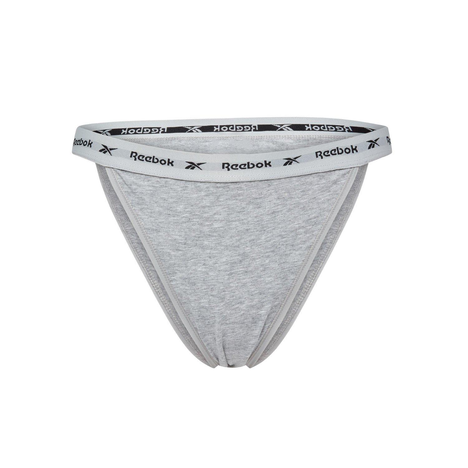 Blk/Wht/Gry - Reebok - Reebok Womens 3 pack Tanga Briefs Kathy - 6