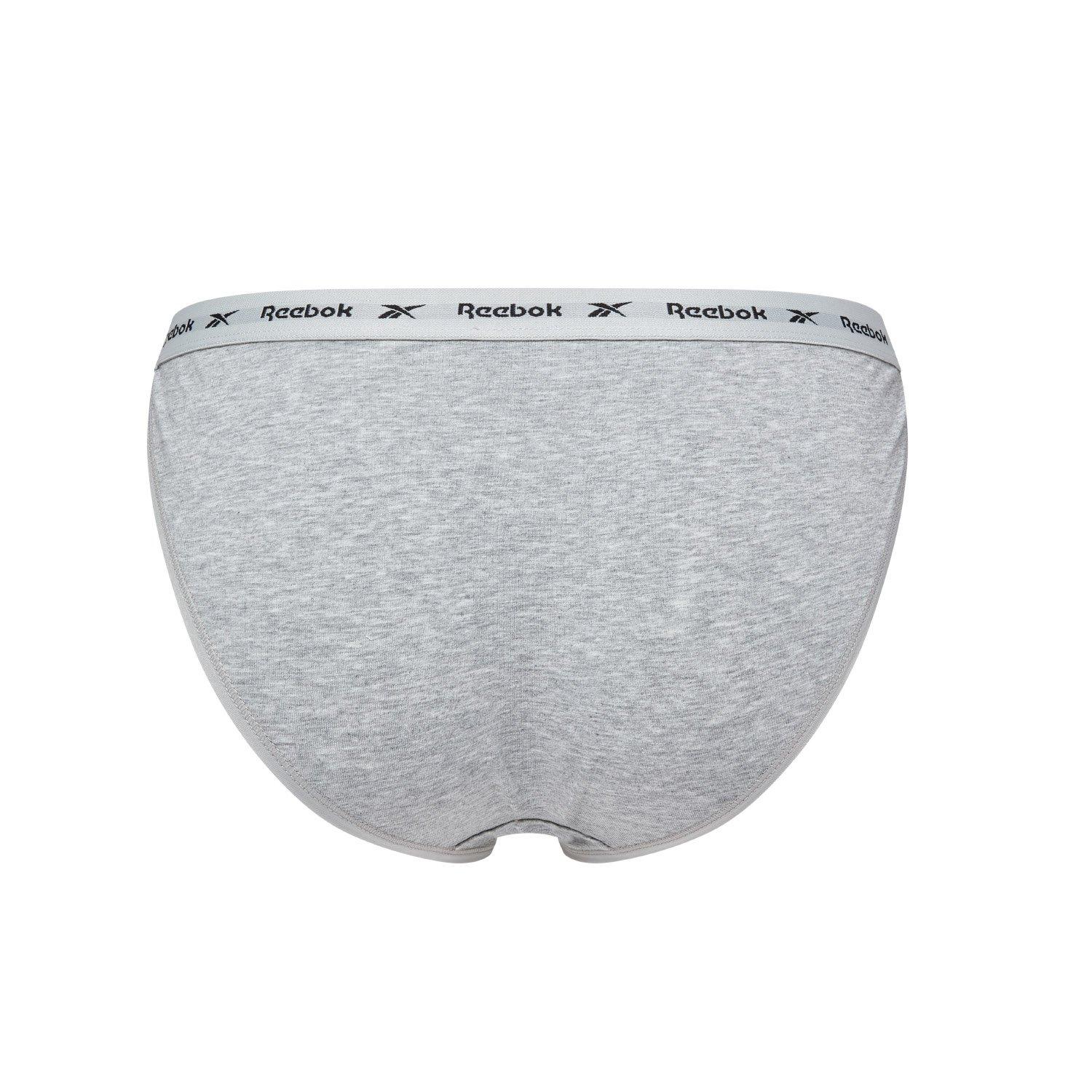 Blk/Wht/Gry - Reebok - Reebok Womens 3 pack Tanga Briefs Kathy - 7