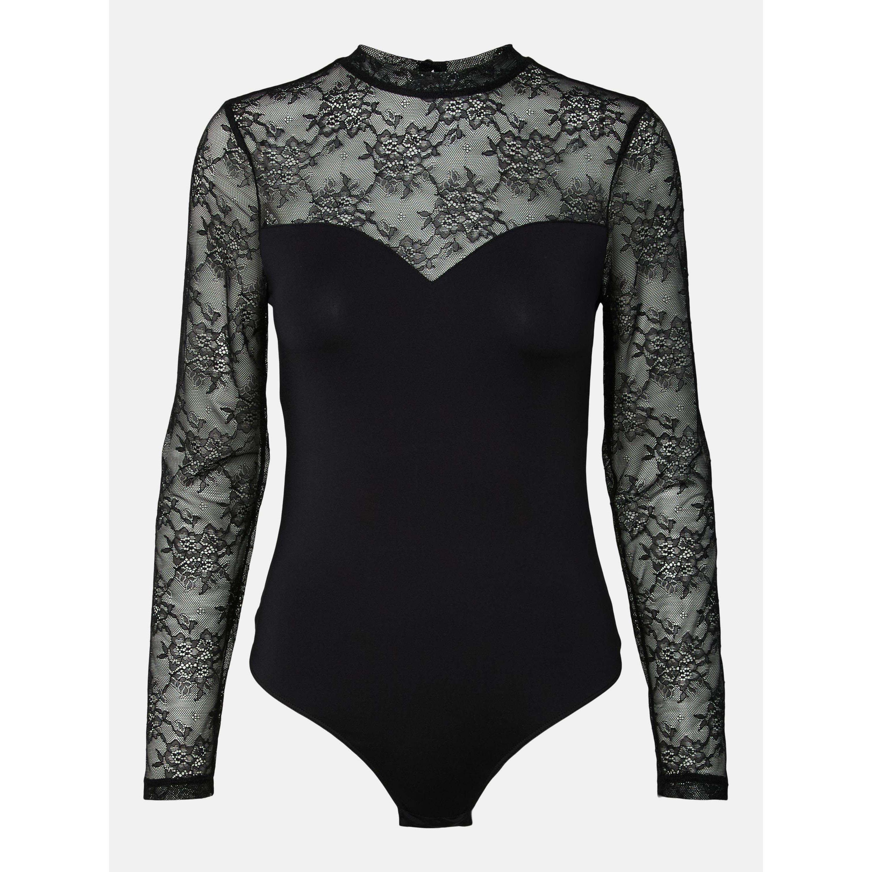Preto - Pieces - Pieces Milly Ls Body Ld63 - 1