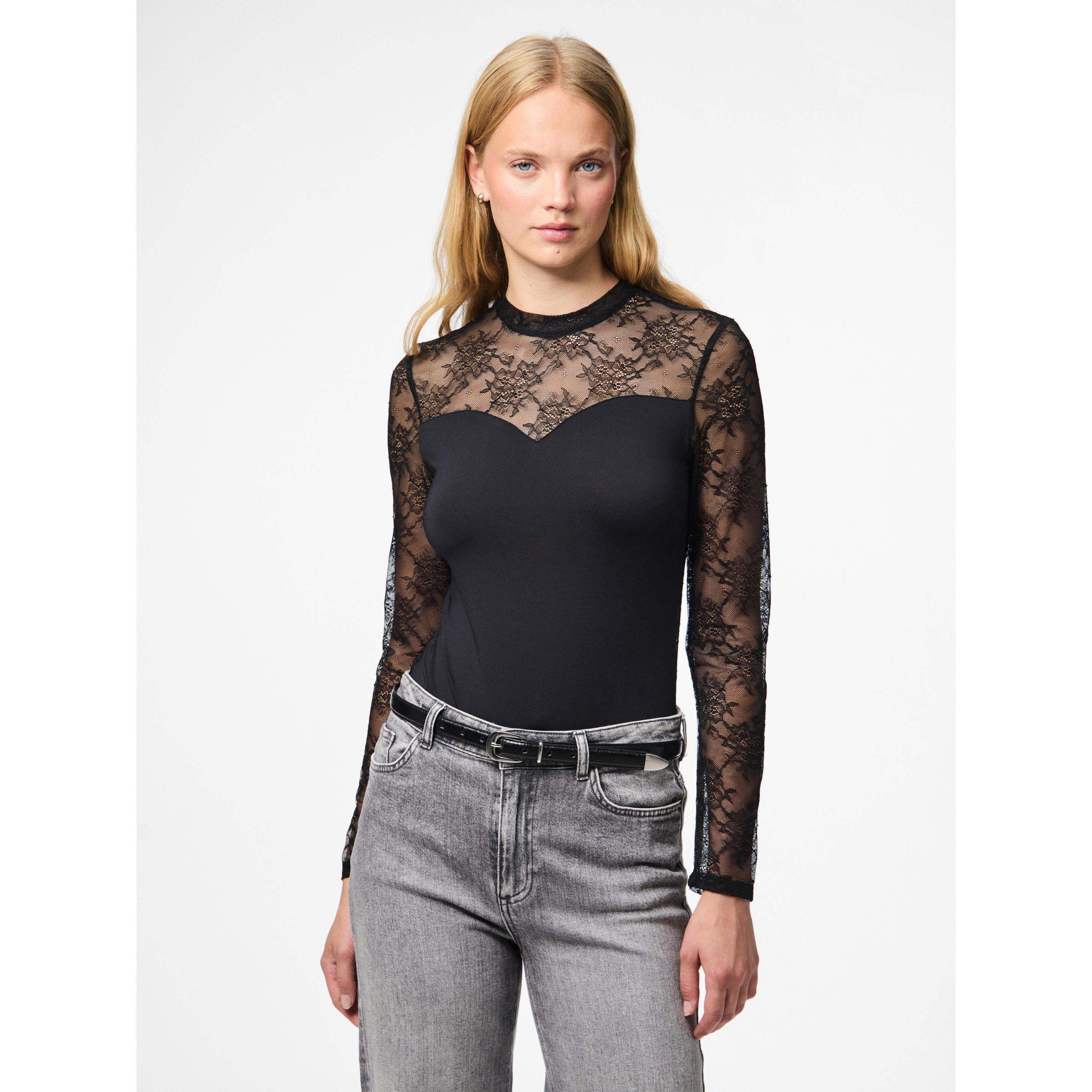 Preto - Pieces - Pieces Milly Ls Body Ld63 - 3