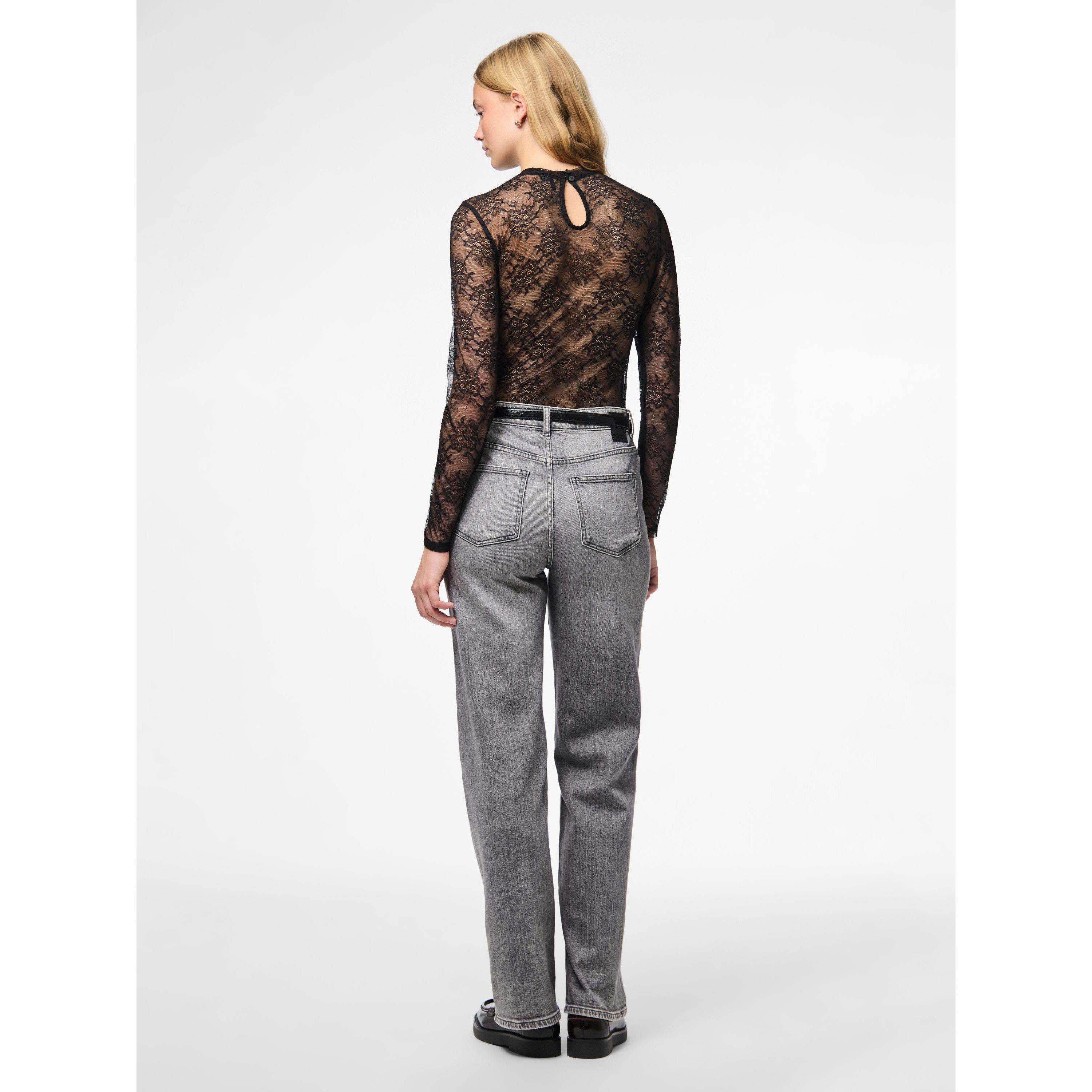 Preto - Pieces - Pieces Milly Ls Body Ld63 - 5