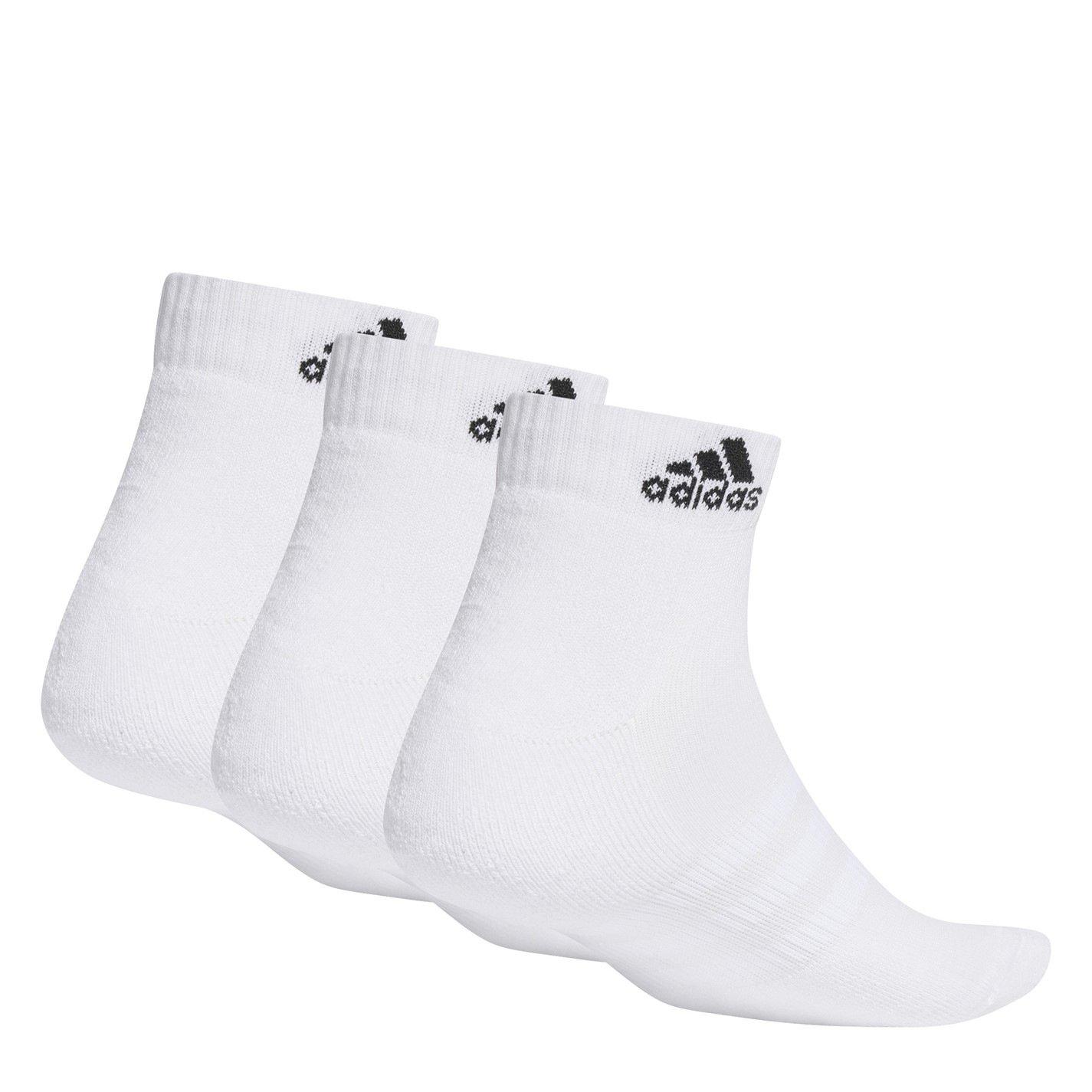 White/Black - adidas - Cushioned Sportswear Ankle Socks 3 Pack - 2