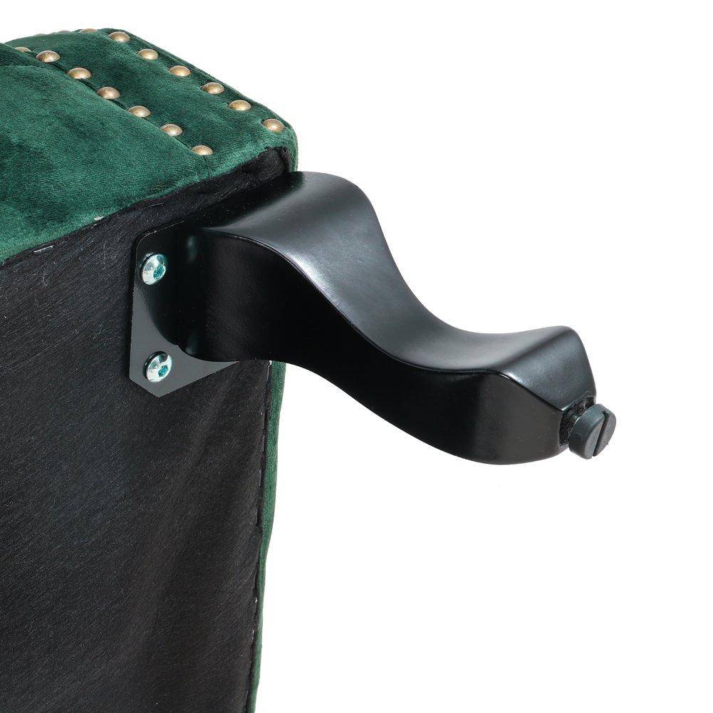 Green - Kabinet UK - Vintage Velvet Wing Back Armchair with Studs - 9