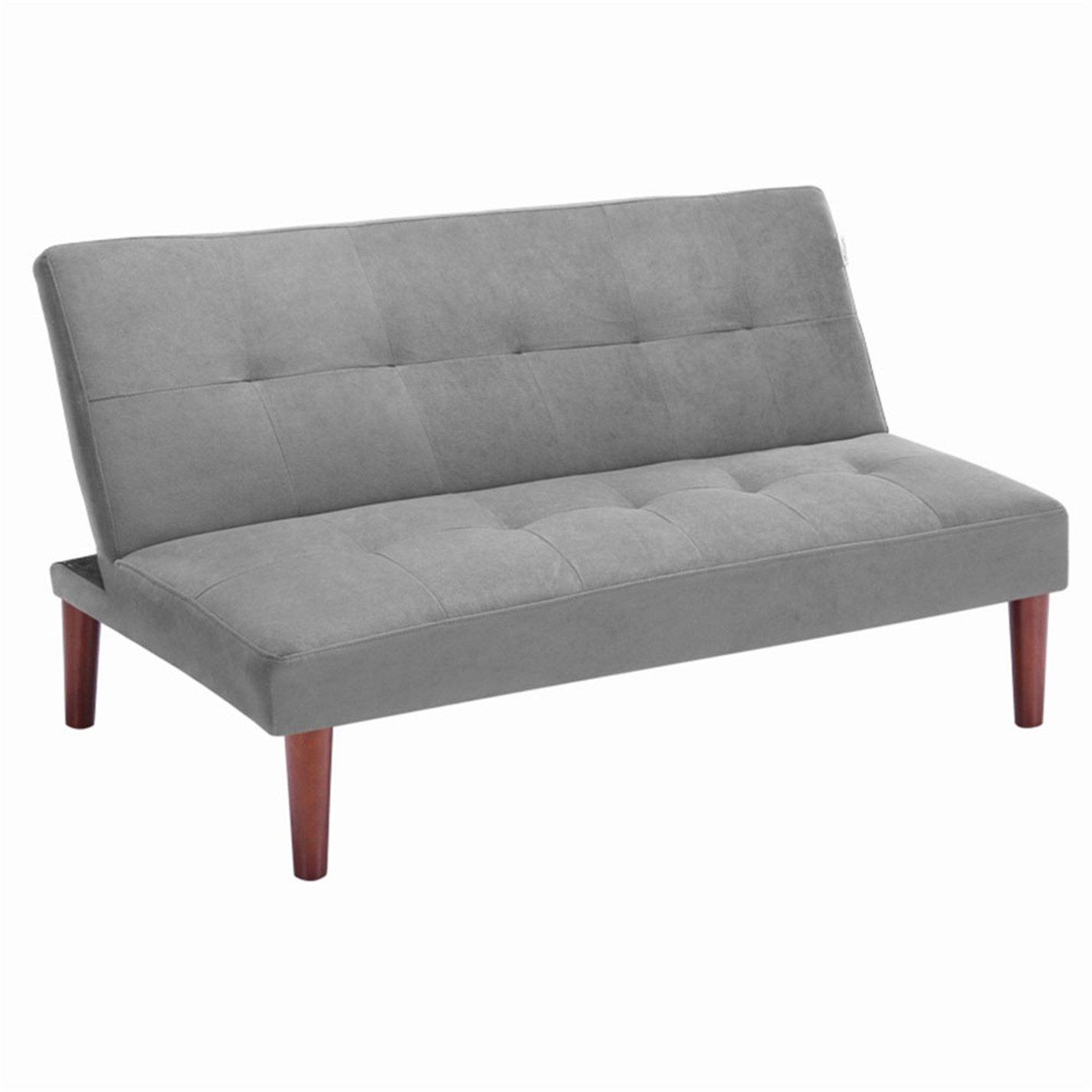 Dark Grey - Kabinet UK - Small Modern 2-Seater Sofa Bed - 5