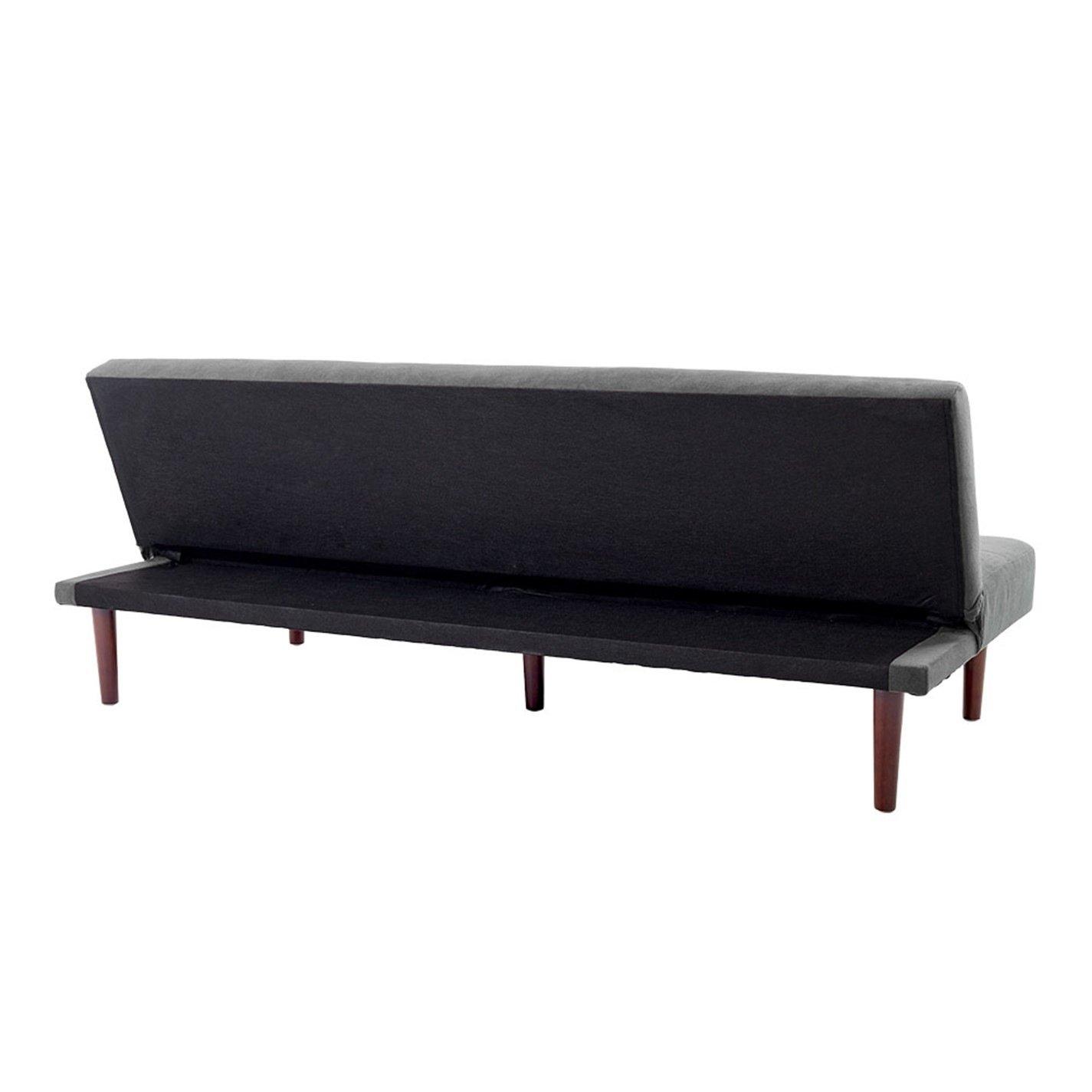Dark Grey - Kabinet UK - Small Modern 2-Seater Sofa Bed - 6