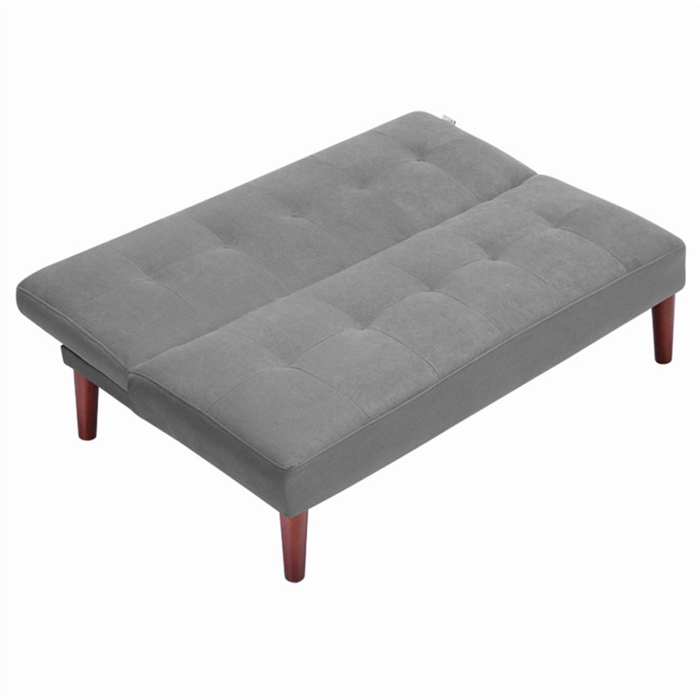 Dark Grey - Kabinet UK - Small Modern 2-Seater Sofa Bed - 7