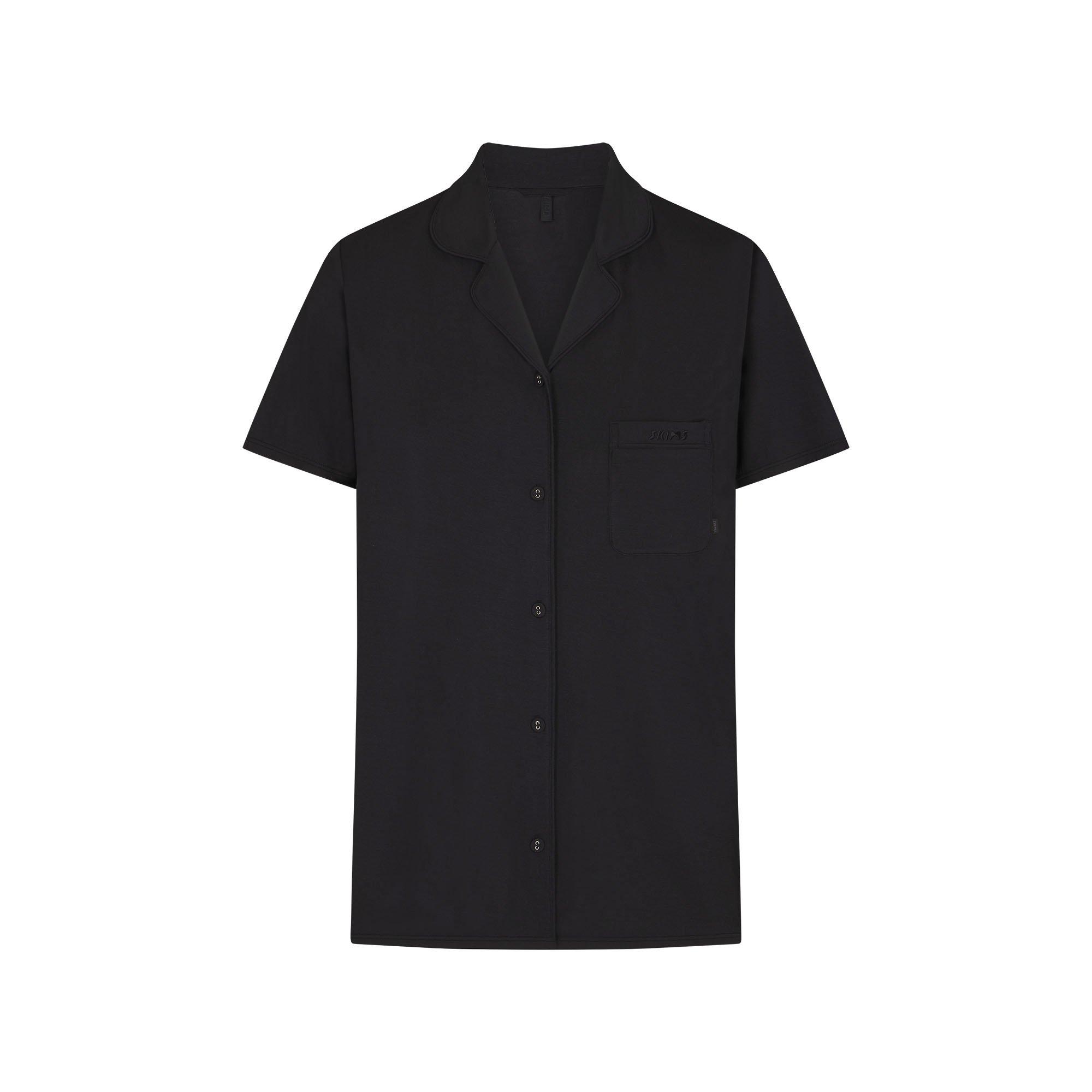Onyx - SKIMS - Womens Sleep Short Sleeve Button Up Set - 2