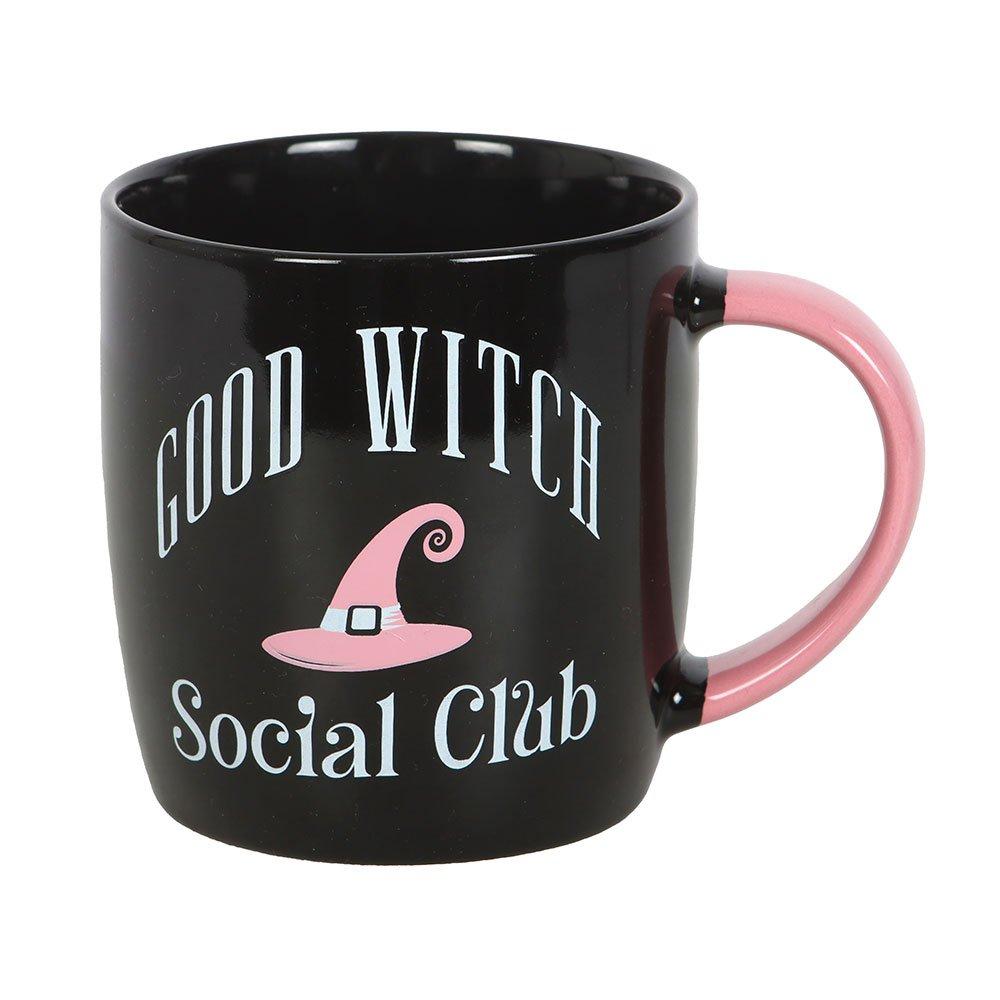 Black - Something Different - Good Witch Social Club Mug and Coaster Set - 4