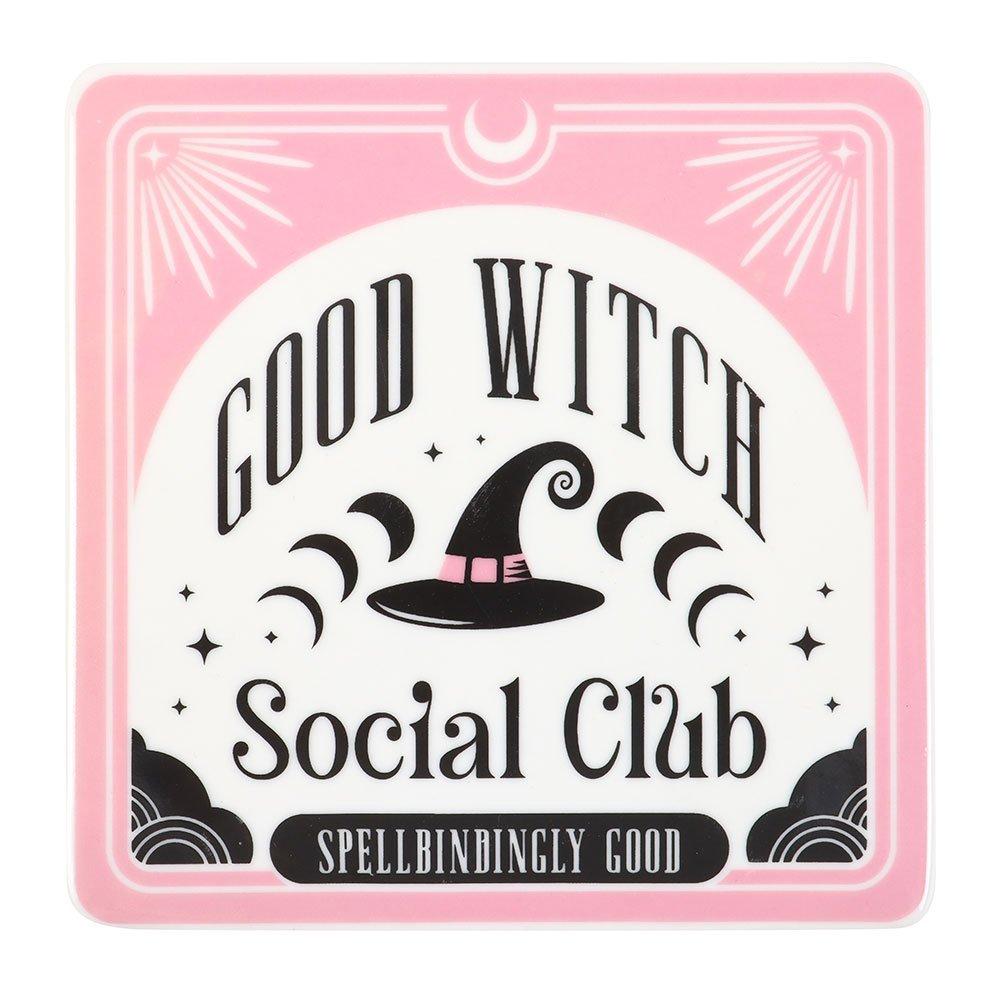 Black - Something Different - Good Witch Social Club Mug and Coaster Set - 5