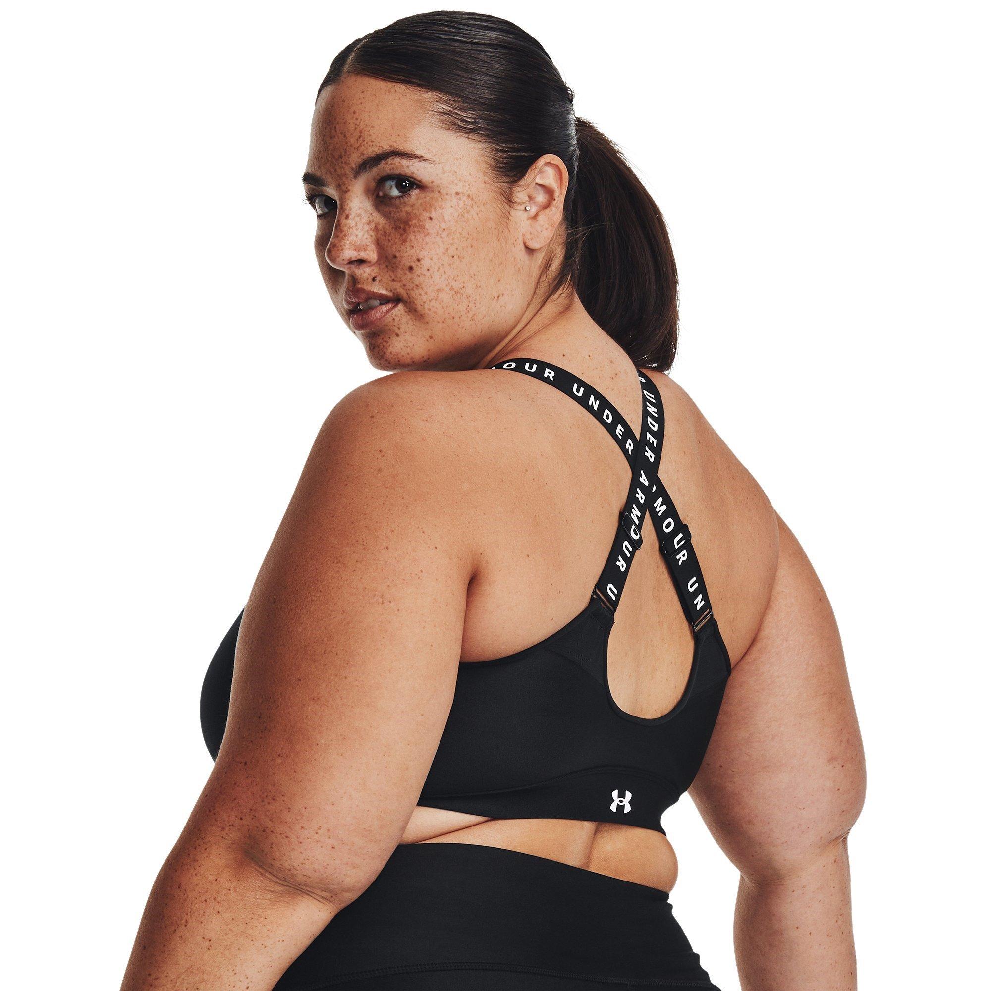 Crno/Bijelo - Under Armour - Women's Infinity Zipped High Impact Sports Bra - 14