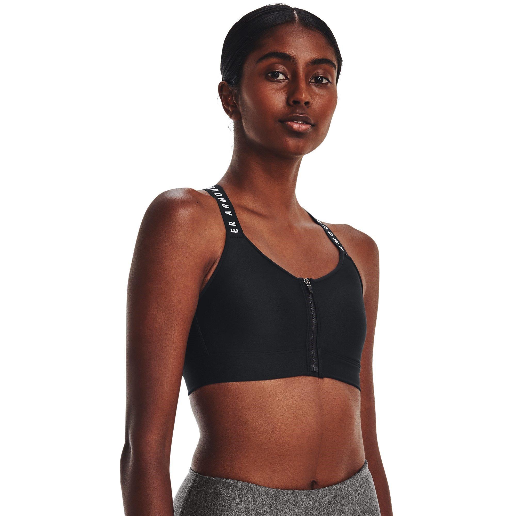 Crno/Bijelo - Under Armour - Women's Infinity Zipped High Impact Sports Bra - 5