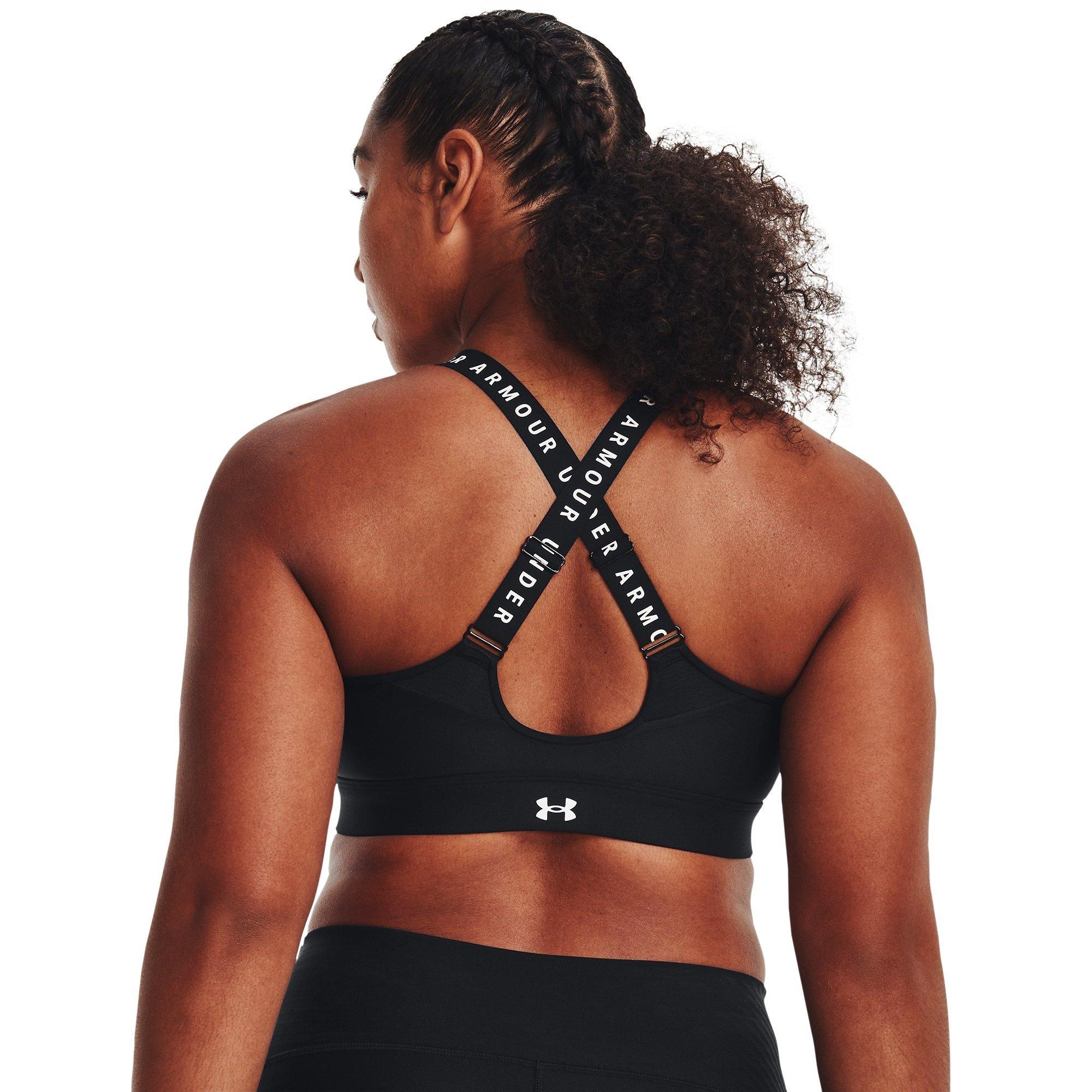 Crno/Bijelo - Under Armour - Women's Infinity Zipped High Impact Sports Bra - 9