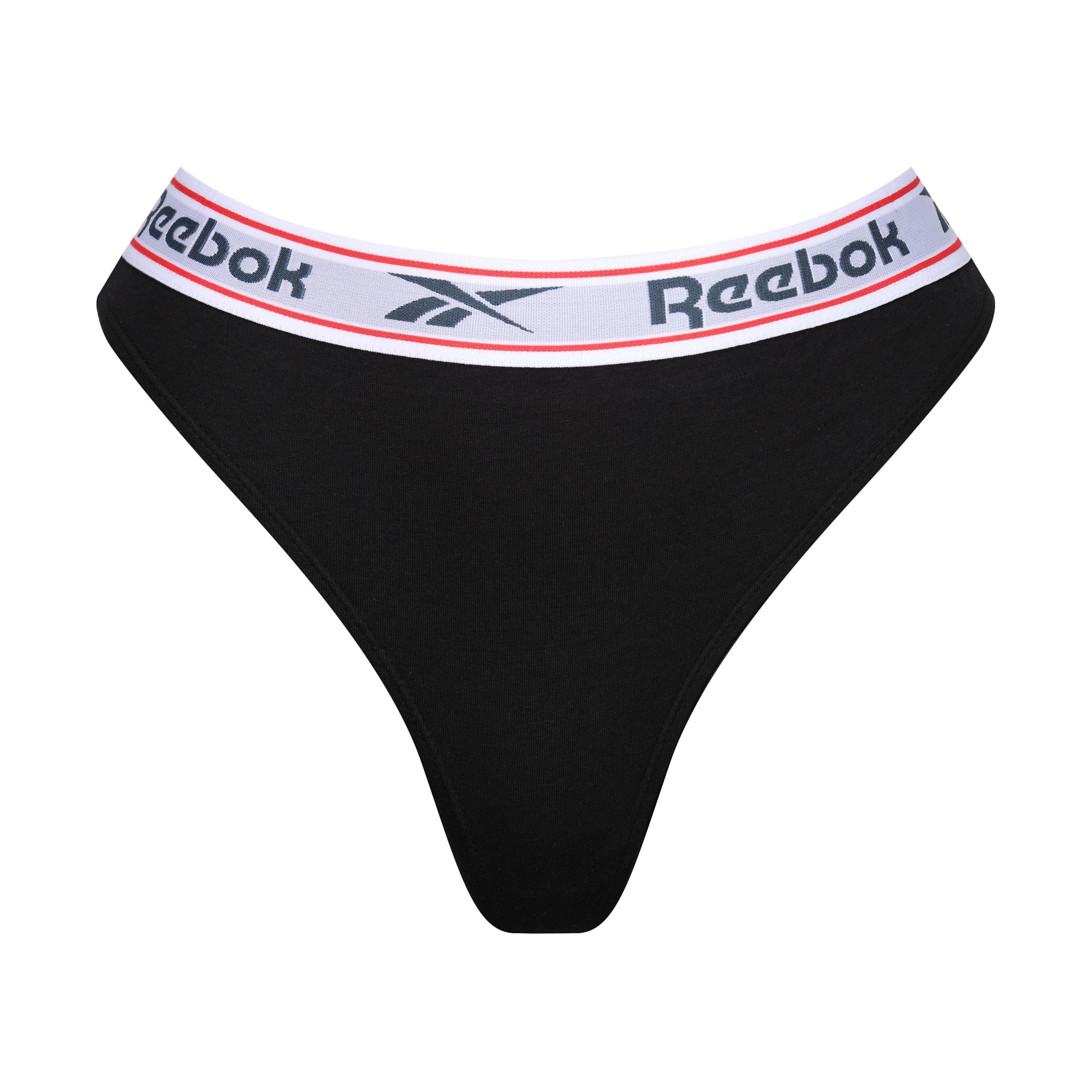 Black/White/Gry - Reebok - Women's Alyce Thongs - 2