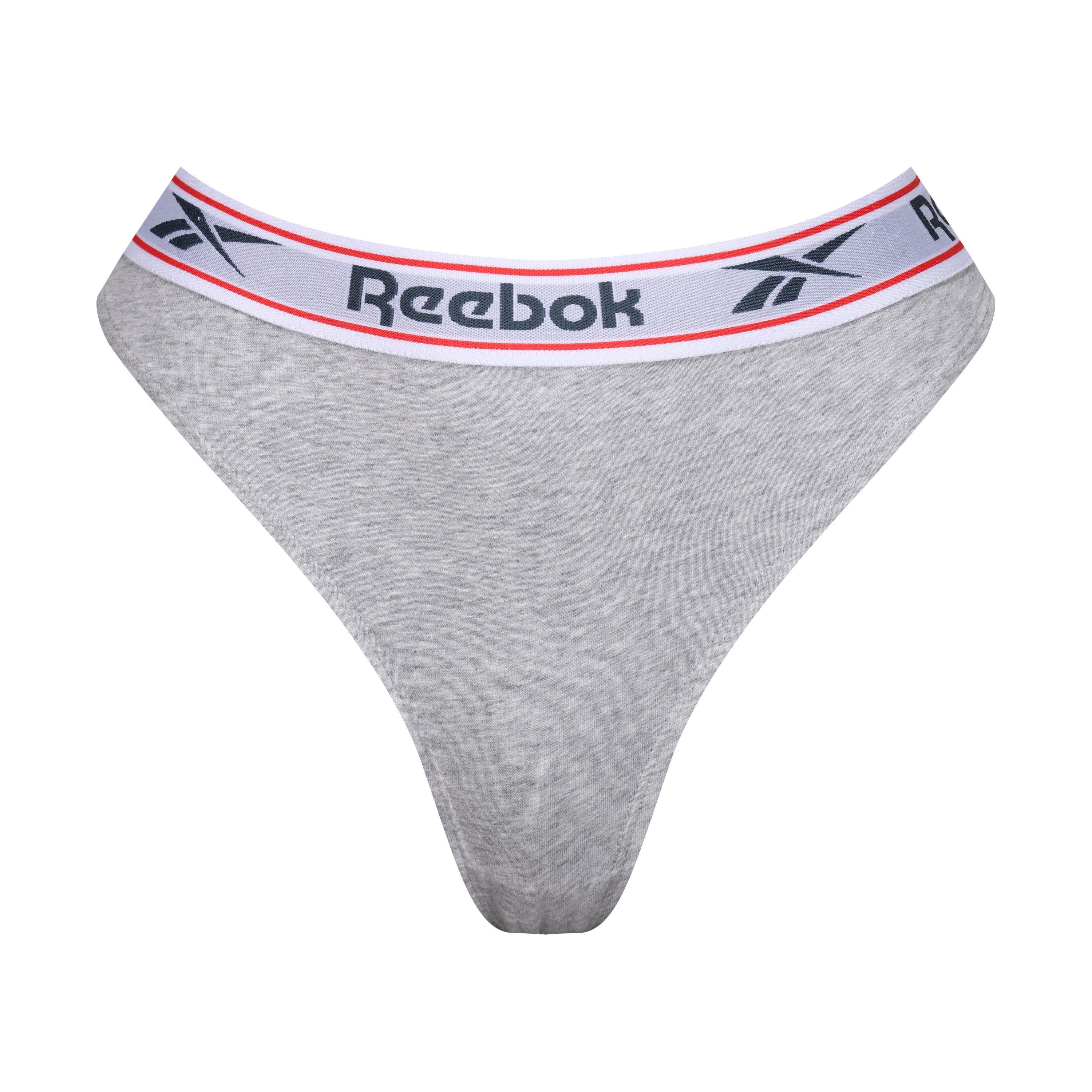 Black/White/Gry - Reebok - Women's Alyce Thongs - 3