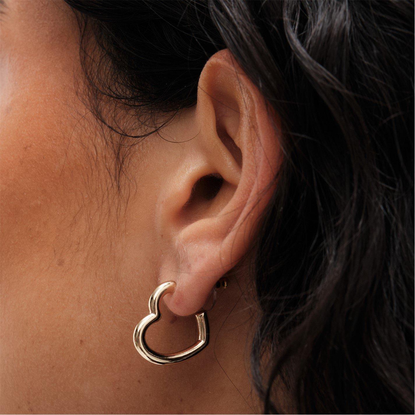 Gold - Mood - Gold Crystal Love Heart Mixed Earrings - Pack Of 3 - 2