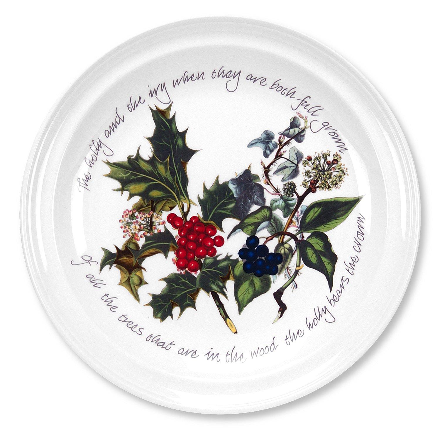 Green - Portmeirion Holly and Ivy - The Holly and the Ivy Set of 6 Side Plates - 1