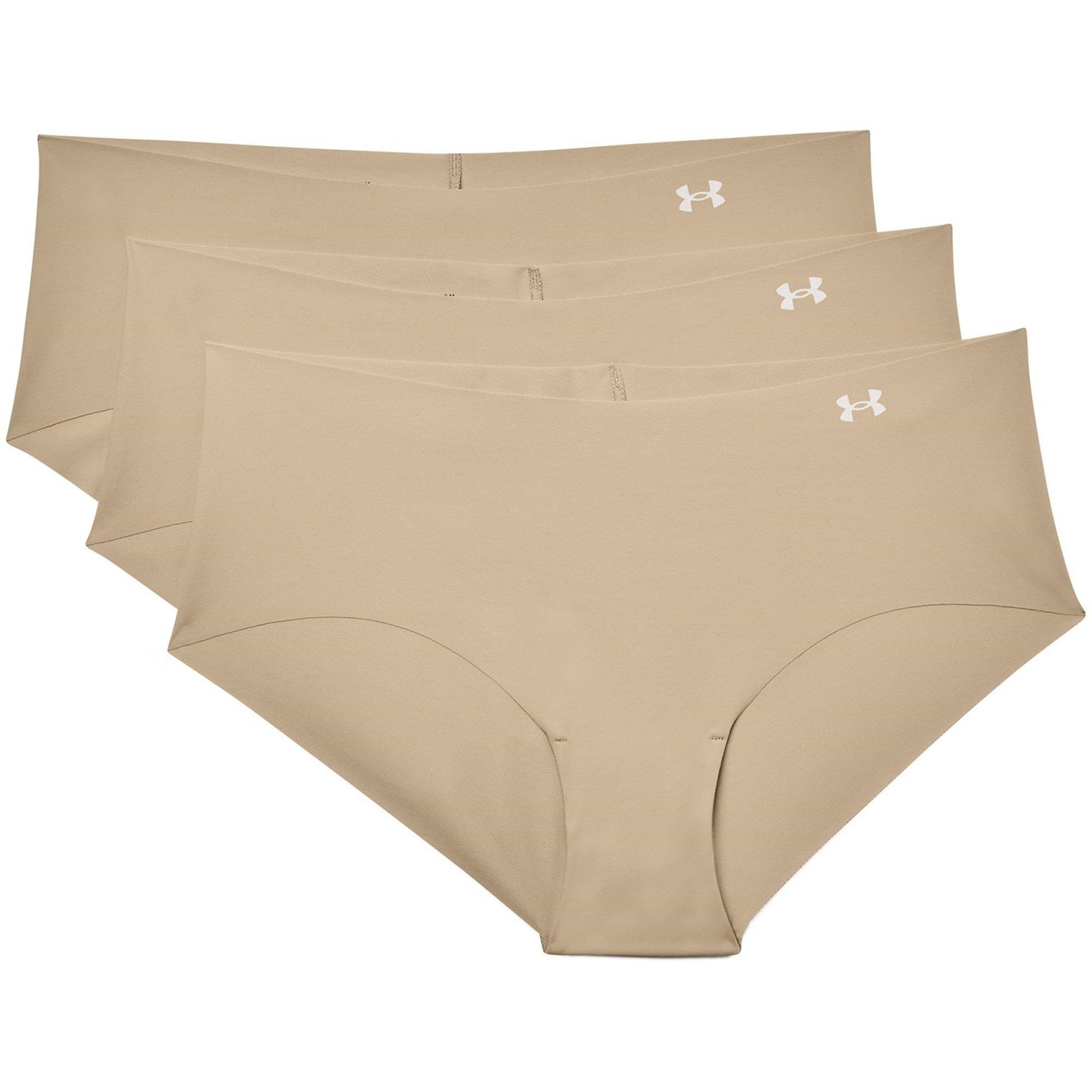 Beige - Under Armour - Under 3 Pack Hipster Briefs Womens - 1