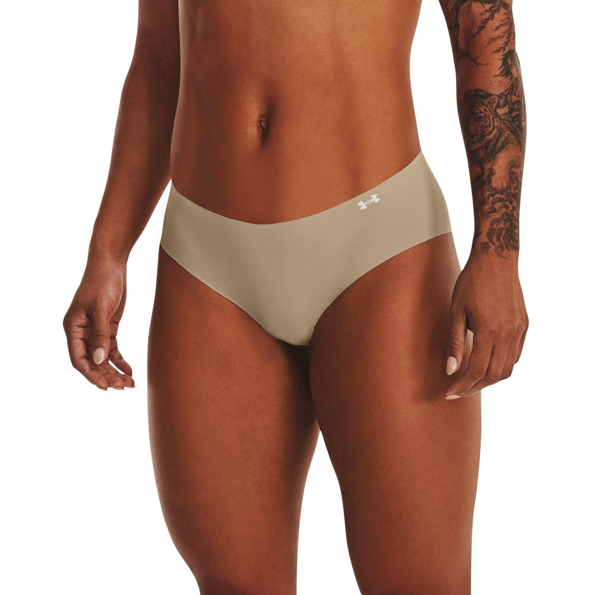 Beige - Under Armour - Under 3 Pack Hipster Briefs Womens - 2