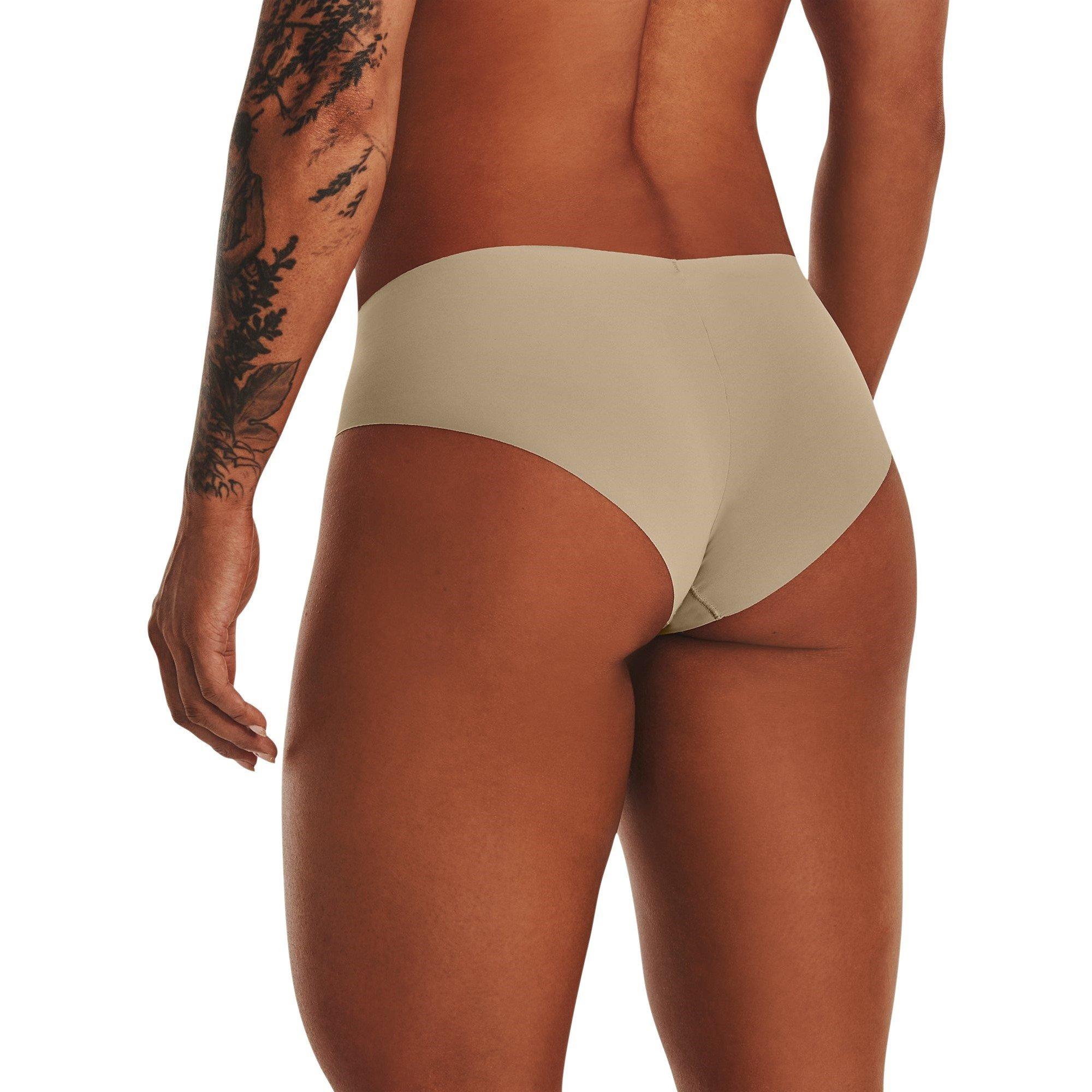 Beige - Under Armour - Under 3 Pack Hipster Briefs Womens - 3