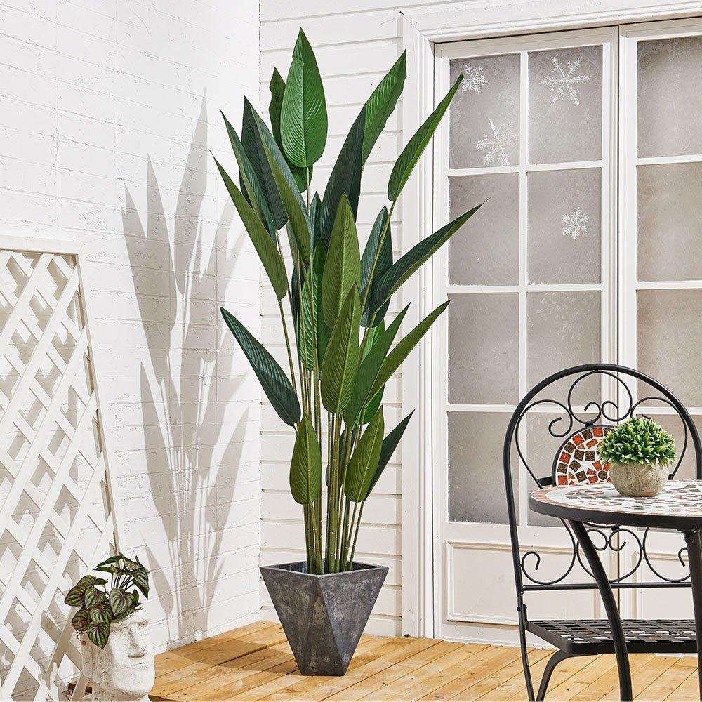 Green Black - LIFE IDEAS - Artificial Bird of Paradise Plant Tropical Tree - 1
