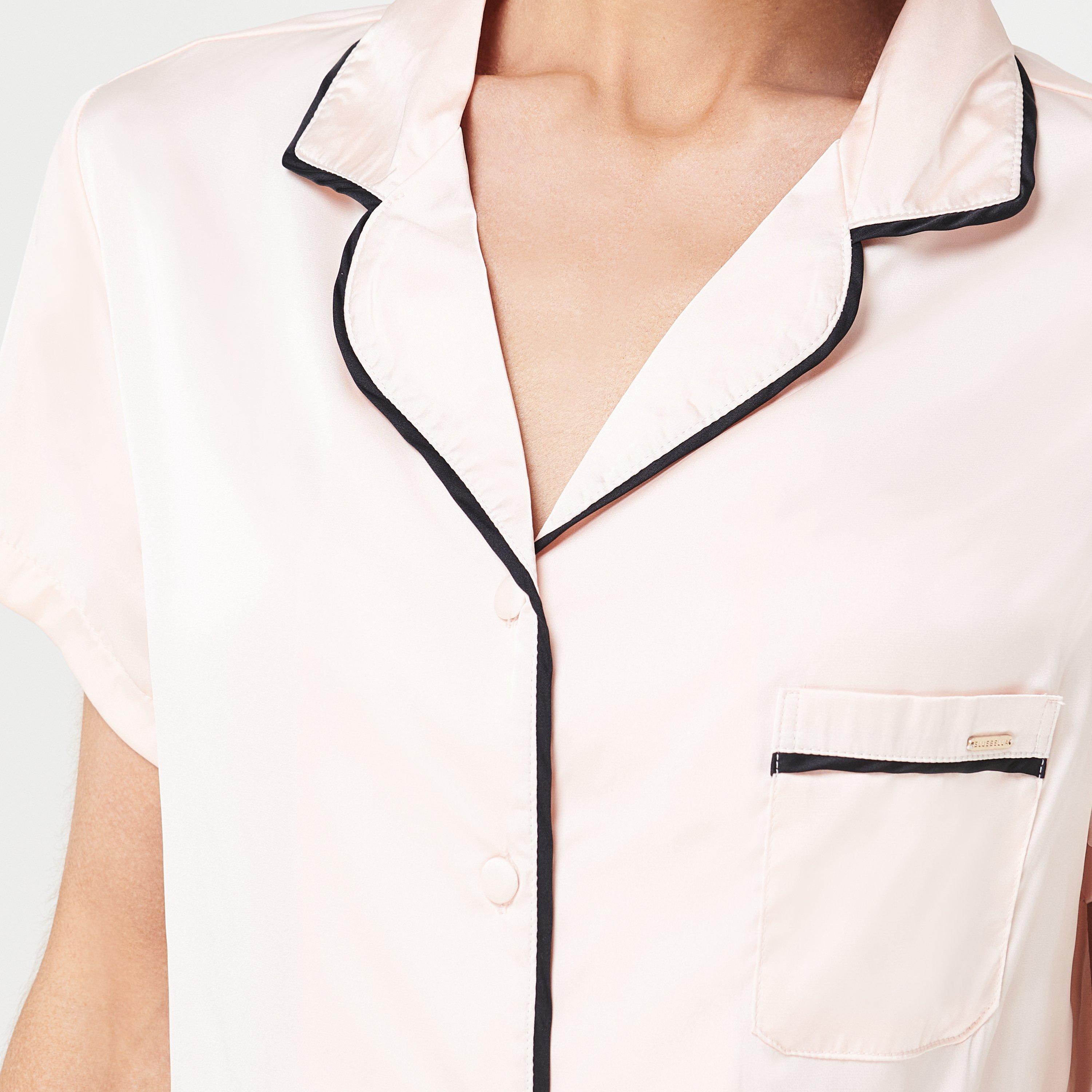 Pink/Pink - Bluebella - Abigail Short Sleeve Pyjama Set - 7