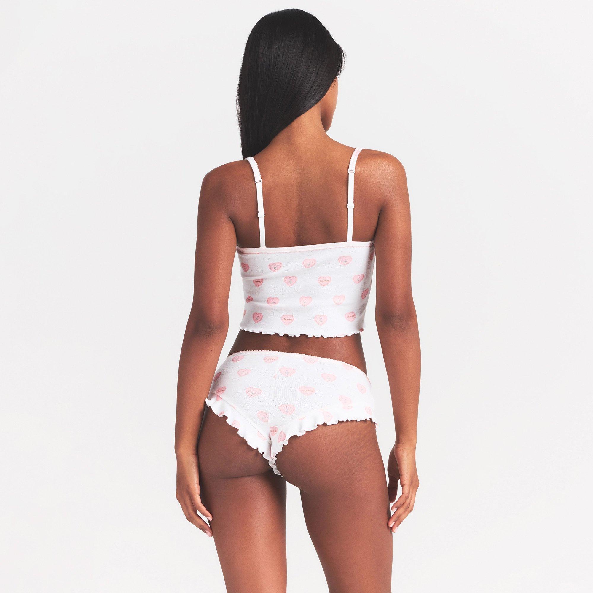 SNOW HEARTS - SKIMS - Womens Pointelle Cami Sleep Set - 3