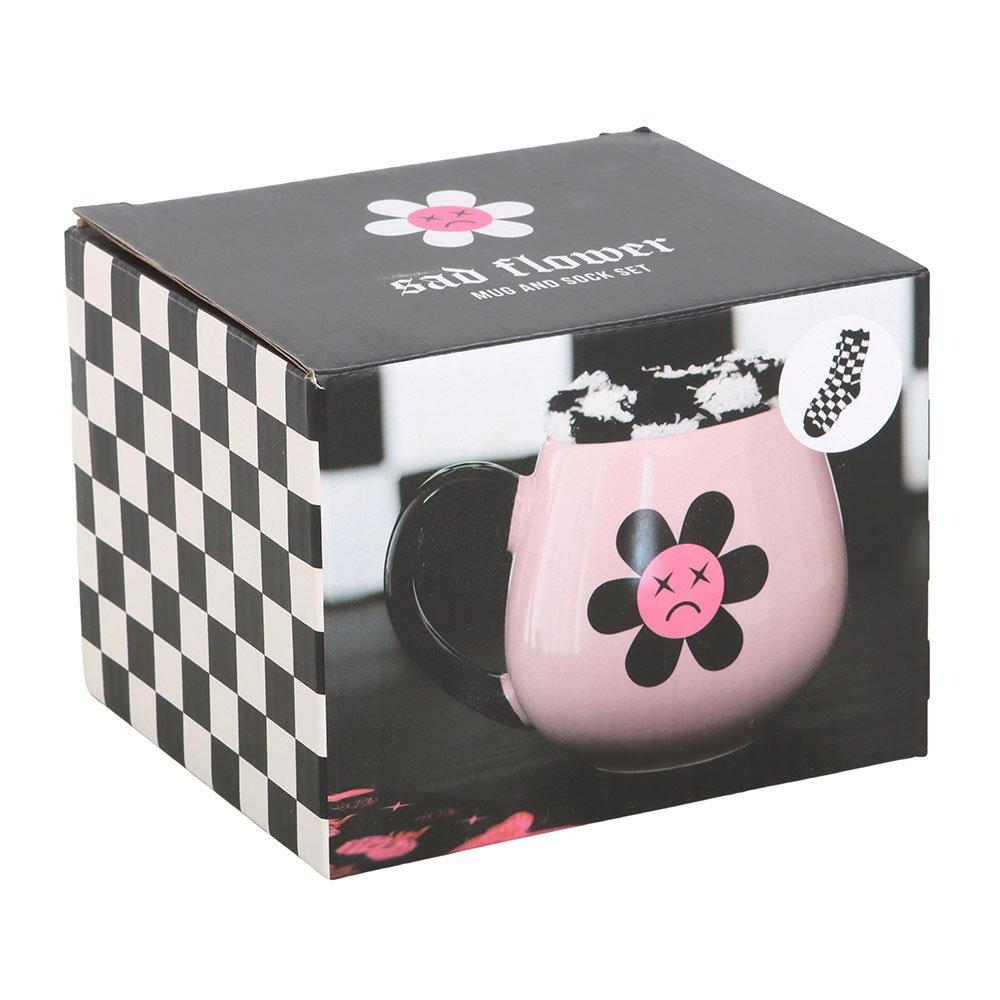 Pink - Something Different - Sad Flower Mug and Socks Set - 5