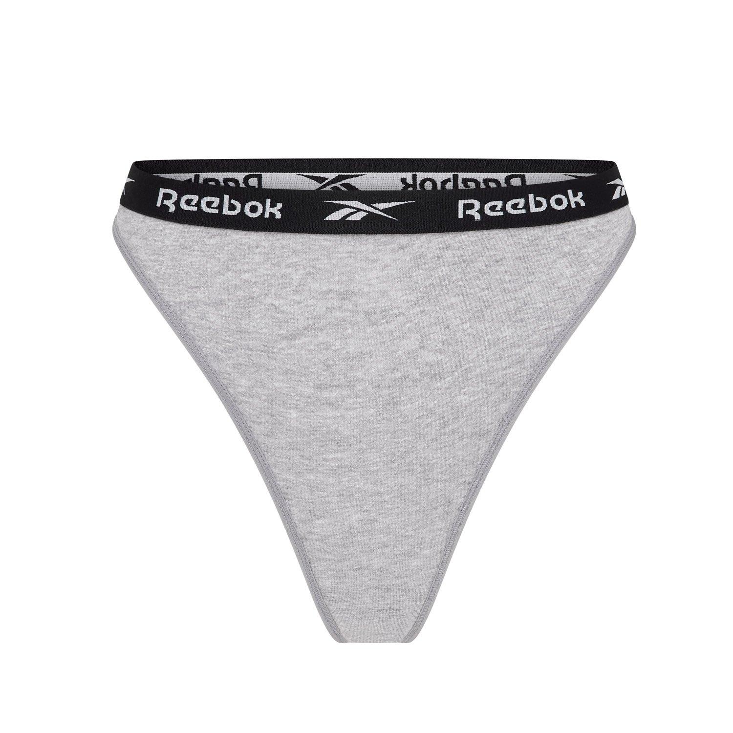 Blck/Whit/Gry - Reebok - 3 Pack Womens Thong Lotty - 4