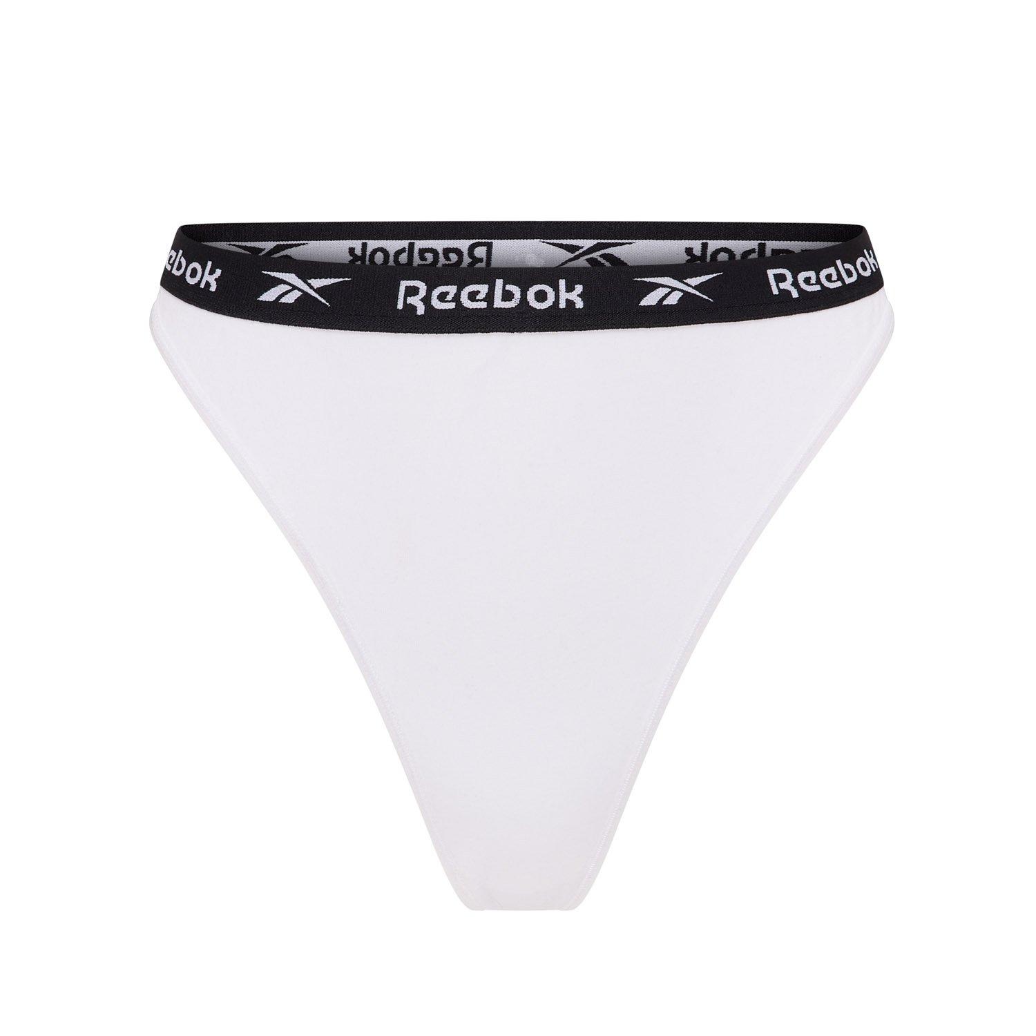 Blck/Whit/Gry - Reebok - 3 Pack Womens Thong Lotty - 6