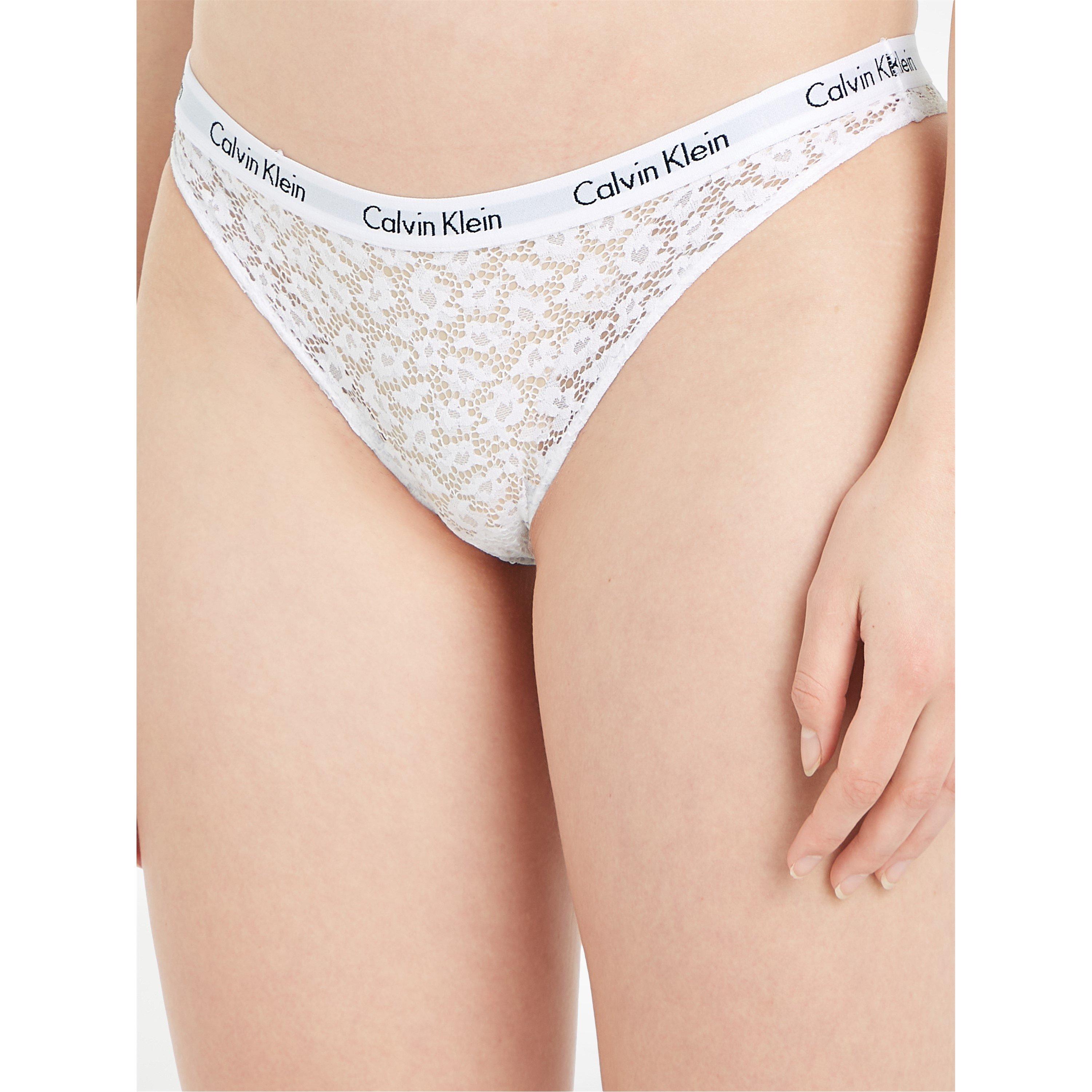 Wit - Calvin Klein - Caros Lace Brazilian Briefs - 2