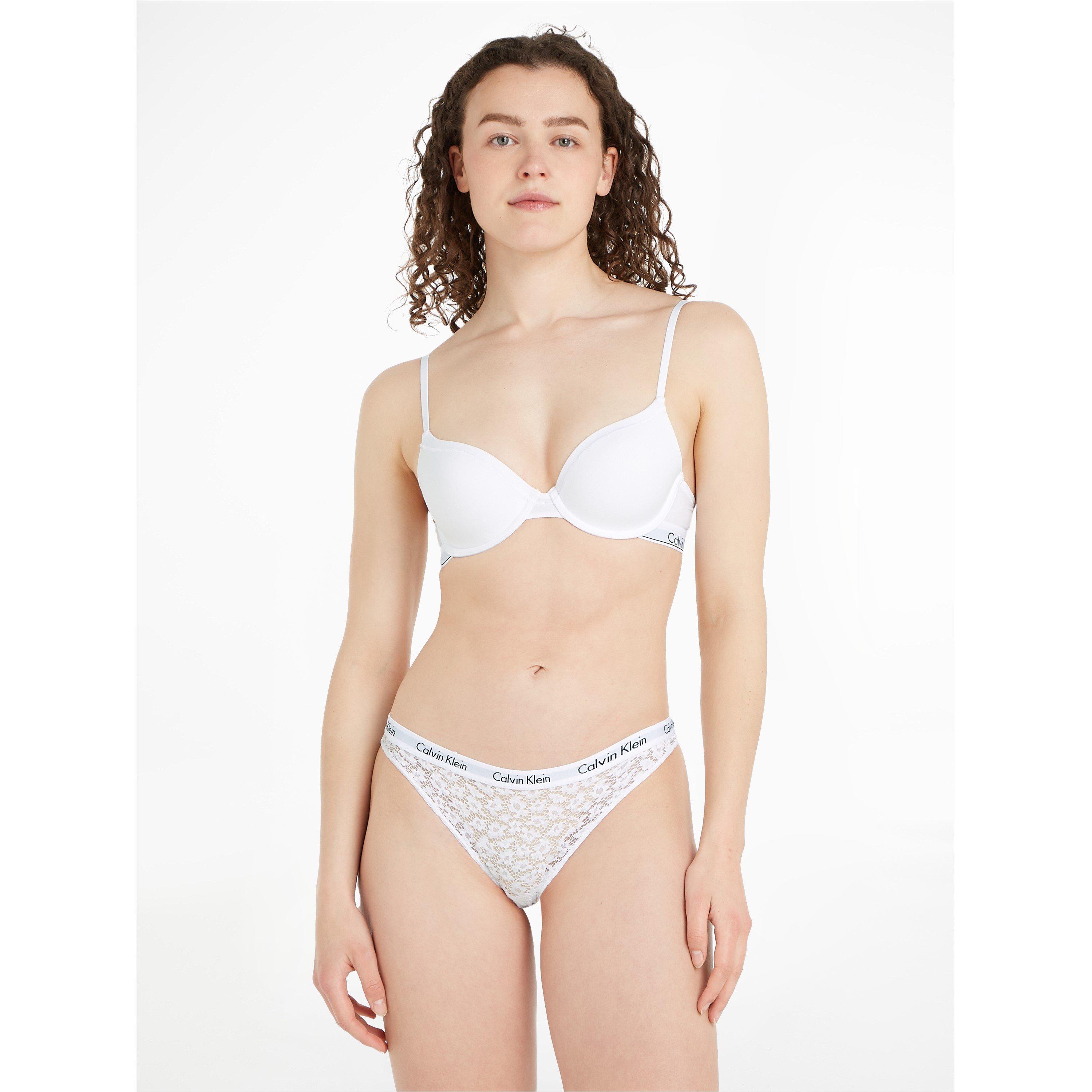 Wit - Calvin Klein - Caros Lace Brazilian Briefs - 3