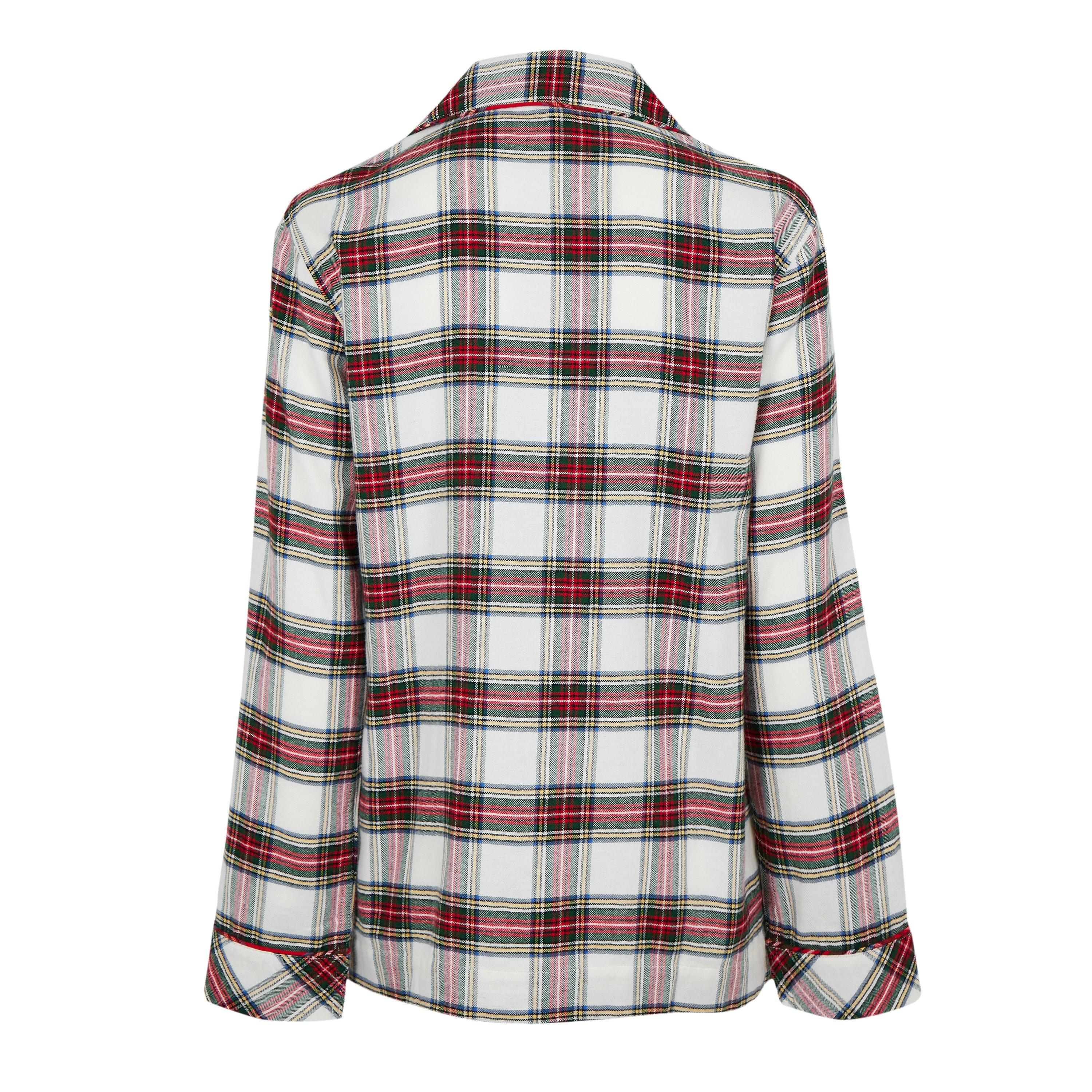 Cream Plaid - Lauren by Ralph Lauren - Women's Twill Pyjama Set - 7