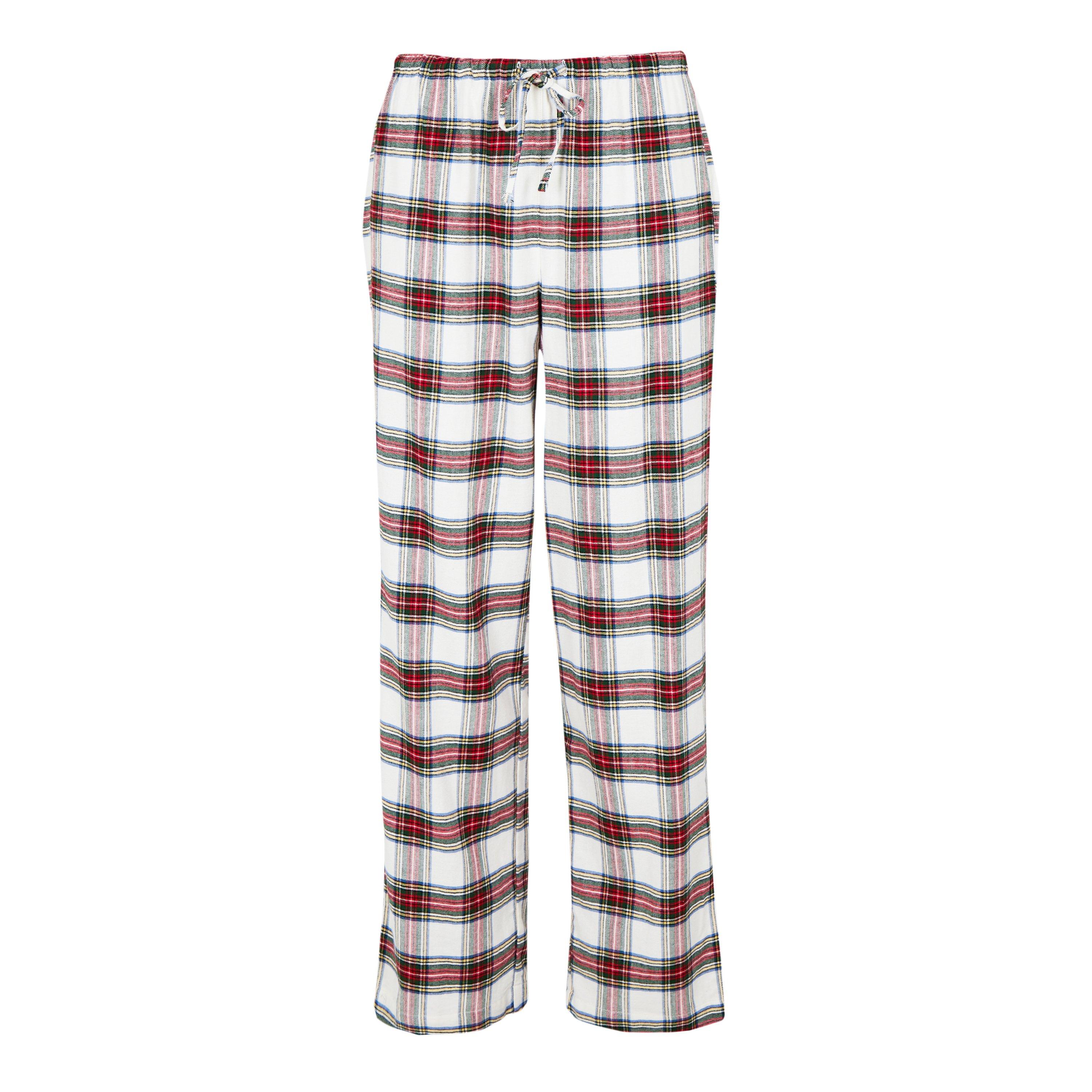 Cream Plaid - Lauren by Ralph Lauren - Women's Twill Pyjama Set - 8